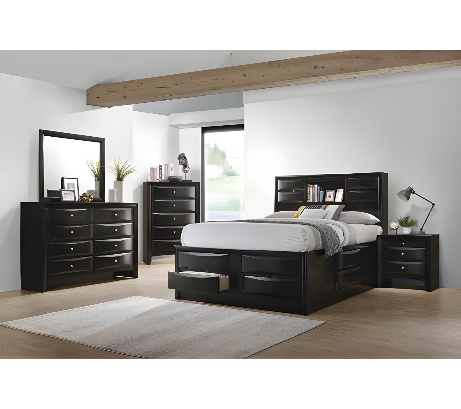 Briana Platform Storage Bed
