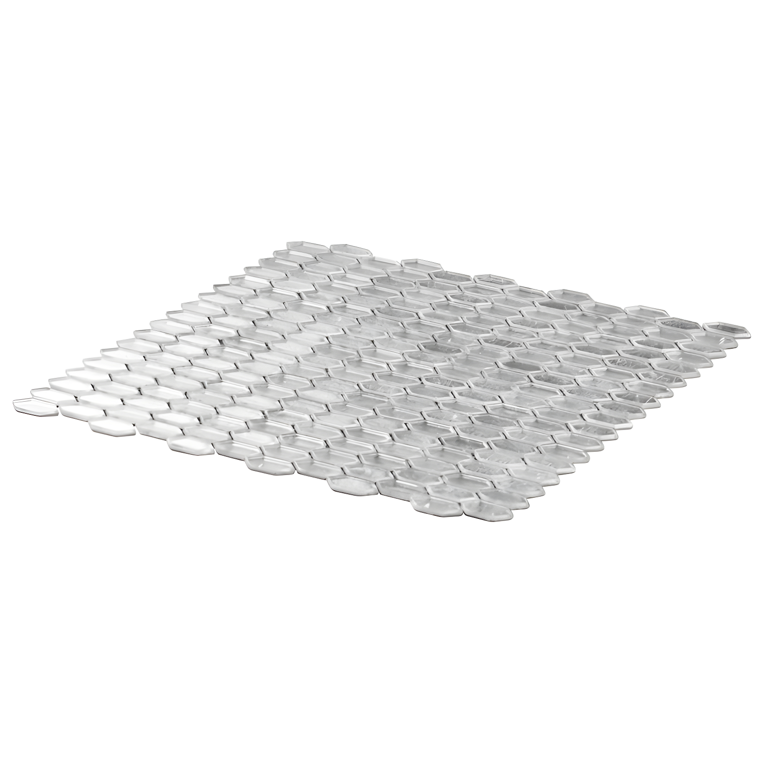 Whisper 11.61" x 11.73" Polished Mini Picket Glass Mosaic Wall Tile (0.94 Sq. Ft. / each)