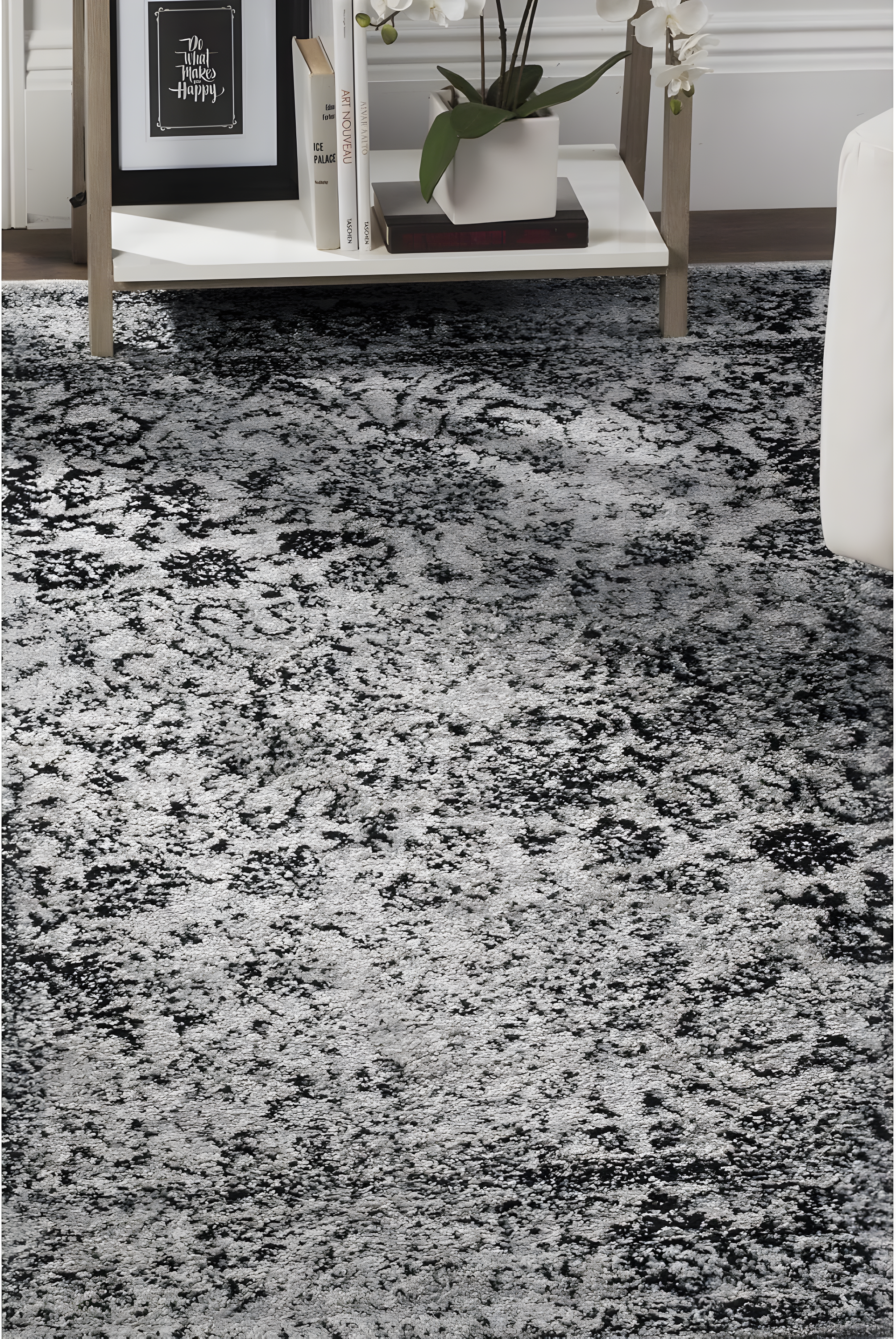 Adirondack ADR109 Machine Made Indoor Area Rug - Grey/Black - 10'x14' - Safavieh