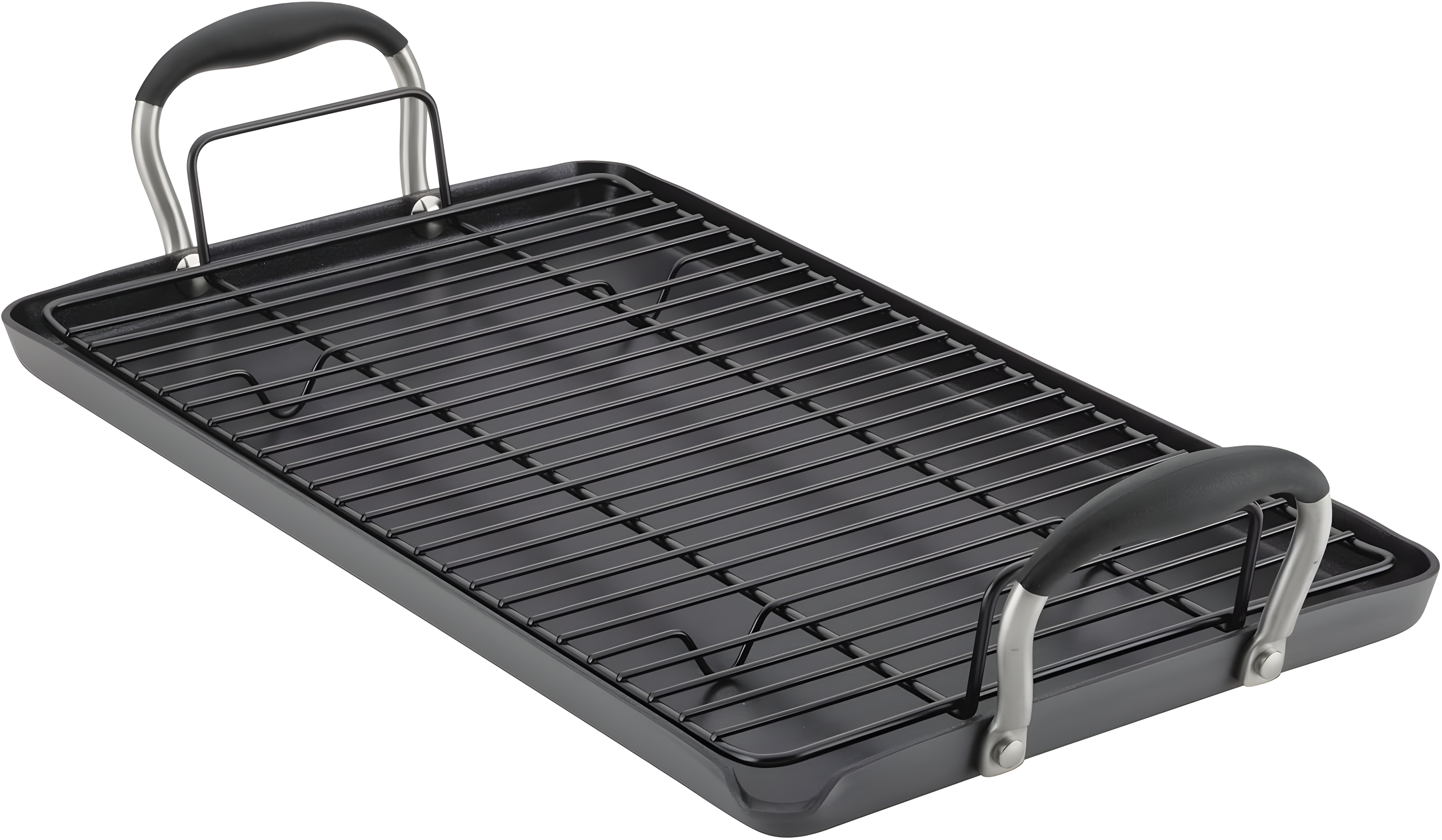 Anolon Advanced Home Hard Anodized Nonstick Double Burner Griddle, 10 Inch X 18 Inch