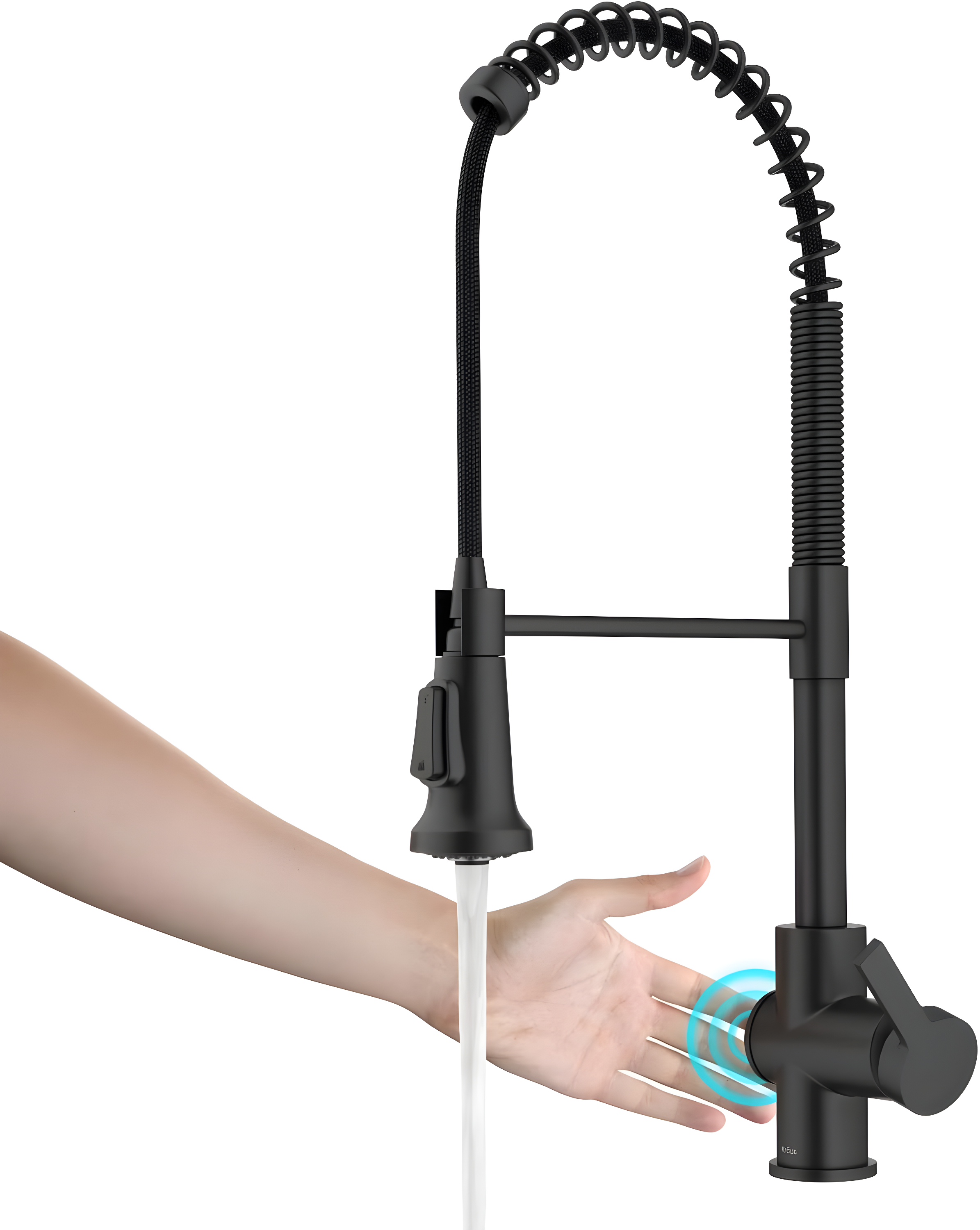 KRAUS Britt Touchless Sensor Commercial Single Handle Pull Down Kitchen Faucet