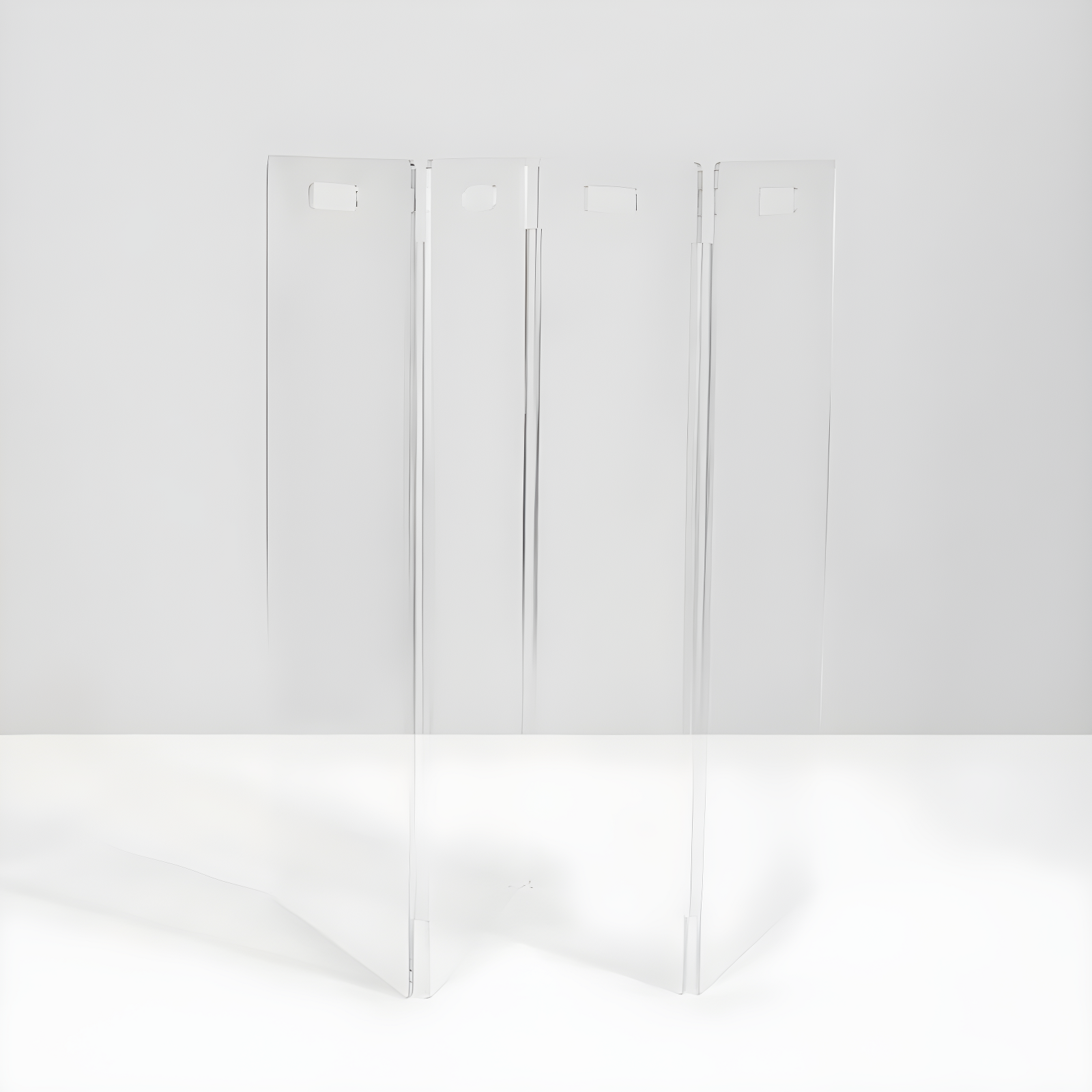 Hiddin Clear Freestanding Tall Zig Zag Pet Gate