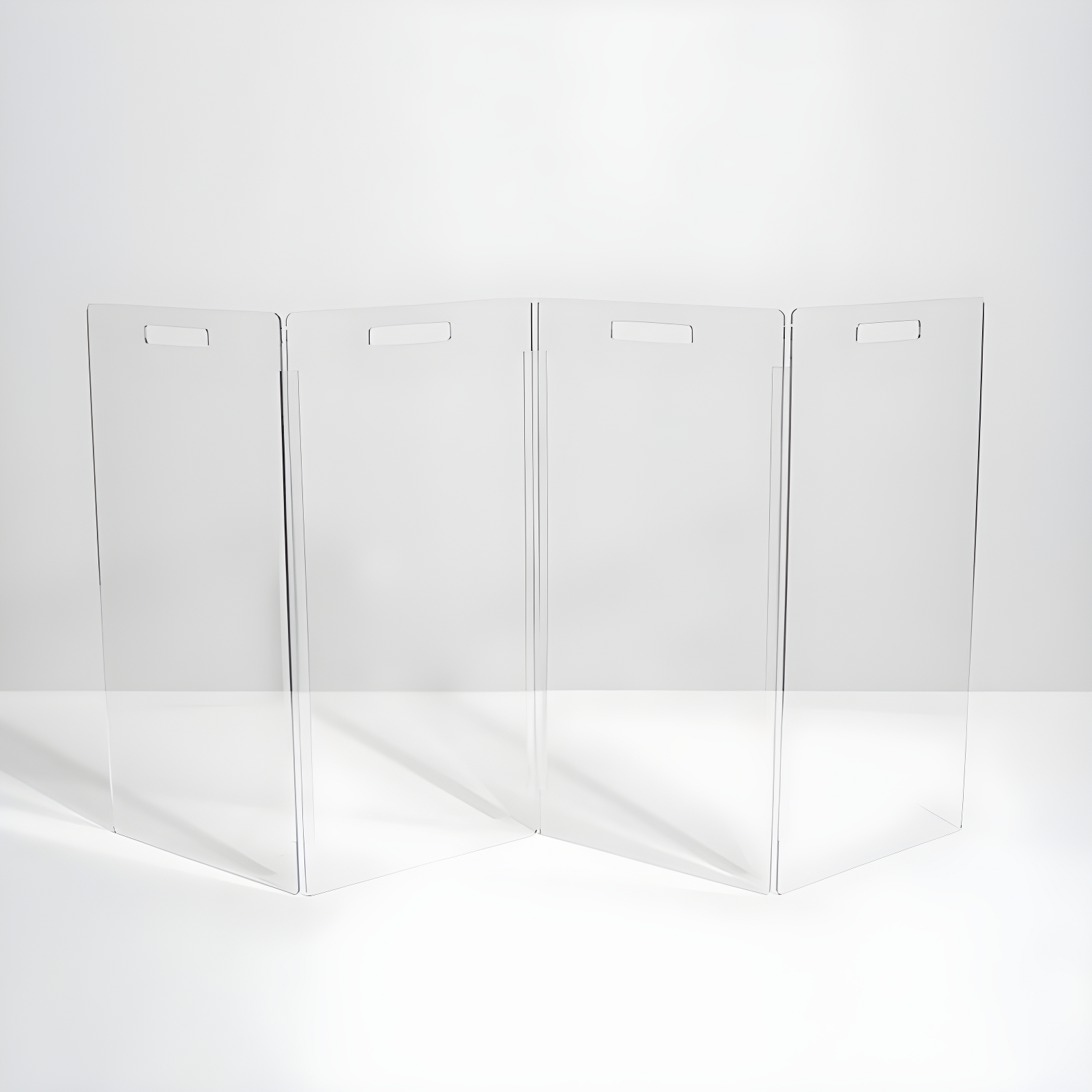 Hiddin Clear Freestanding Tall Zig Zag Pet Gate