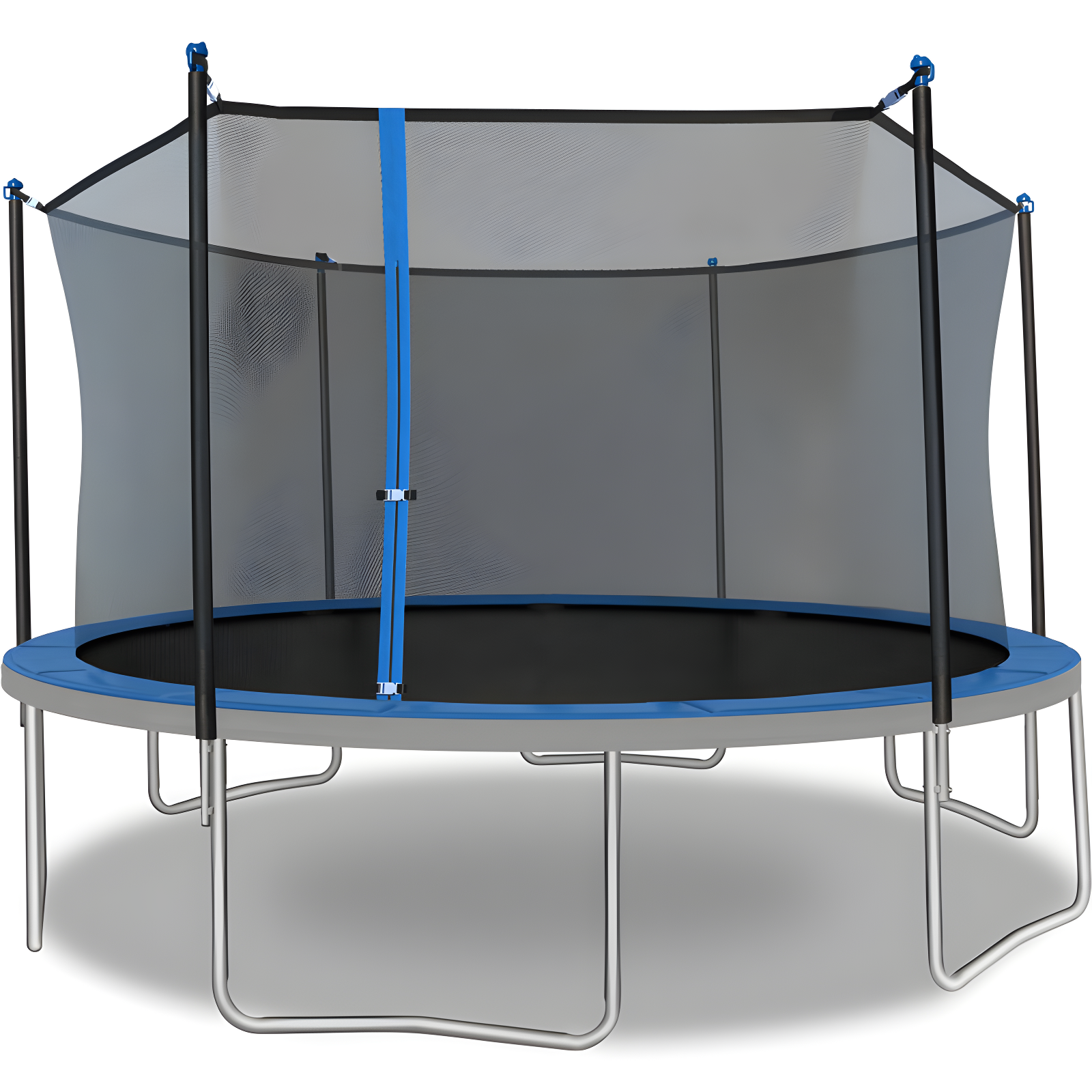 Sportspower TruJump 14' Round Trampoline with Safety Enclosure & with Lifetime Warranty on Jump Mat