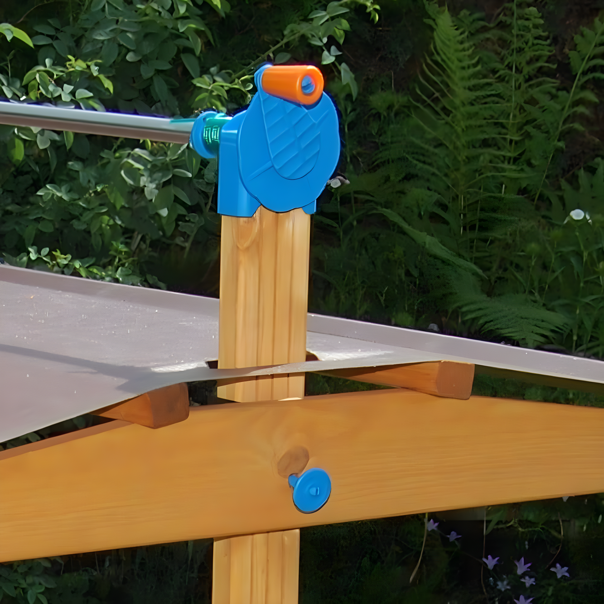 Exaco Exaco 40'' x 51'' Solid Wood Sandbox with Cover