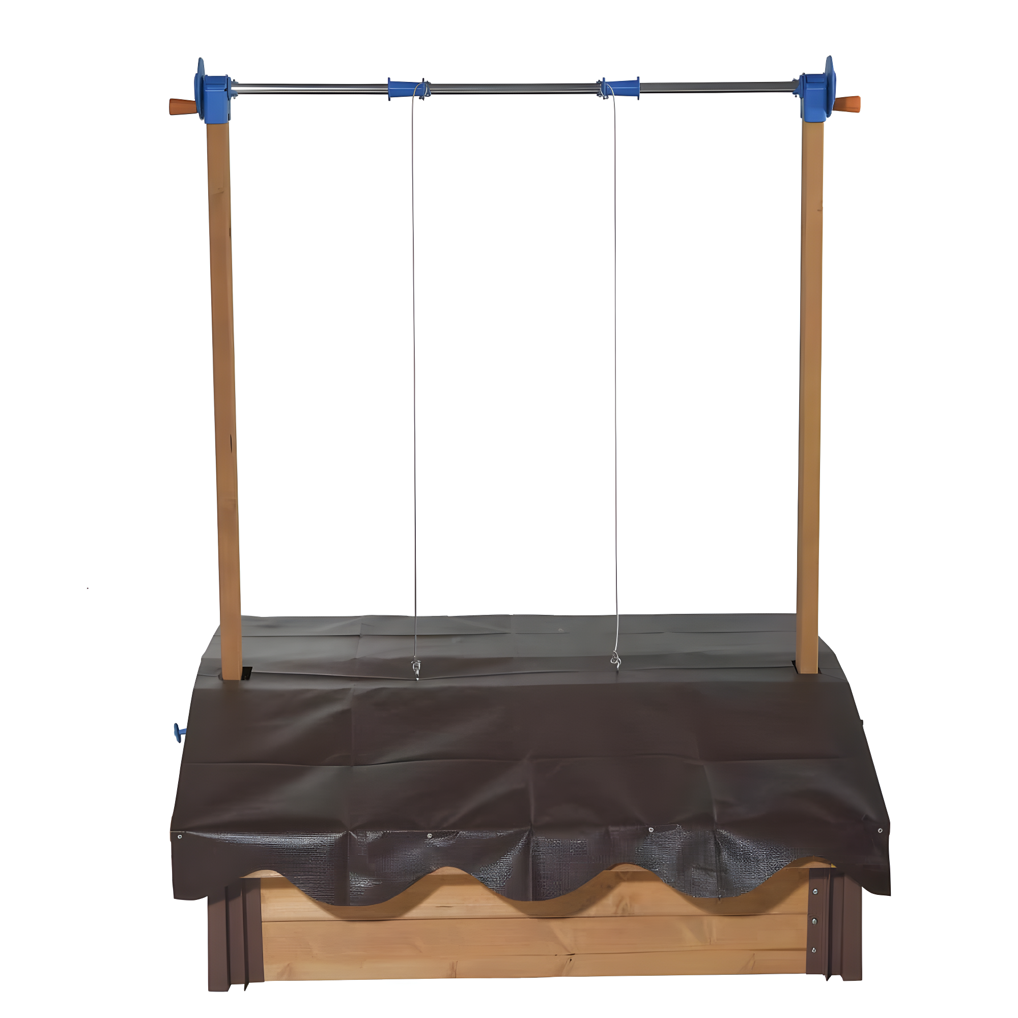 Exaco Exaco 40'' x 51'' Solid Wood Sandbox with Cover