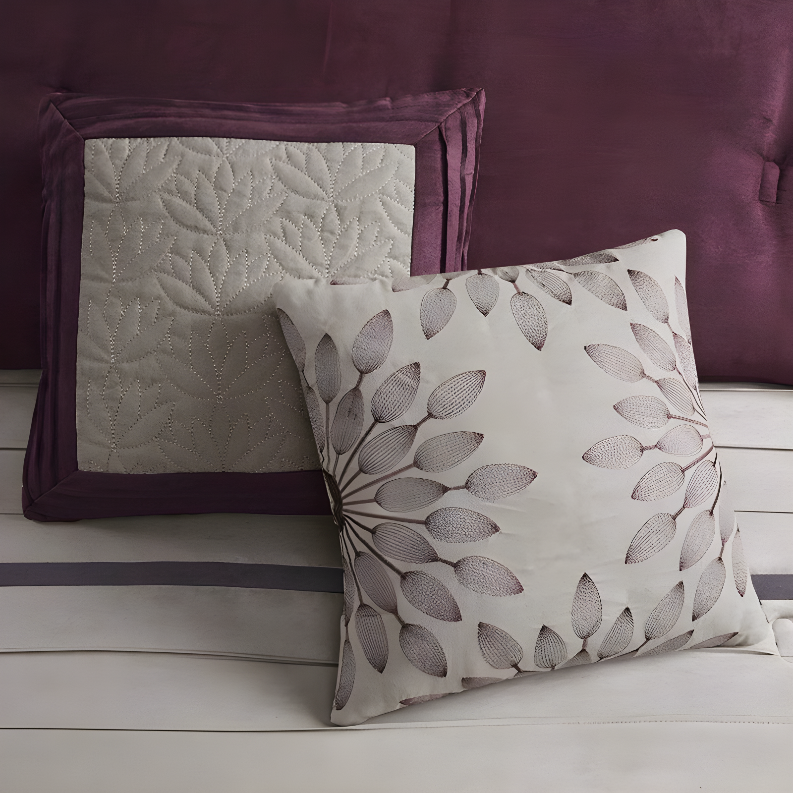 Madison Park Palmer 7 PC Pieced Faux Suede Comforter Set