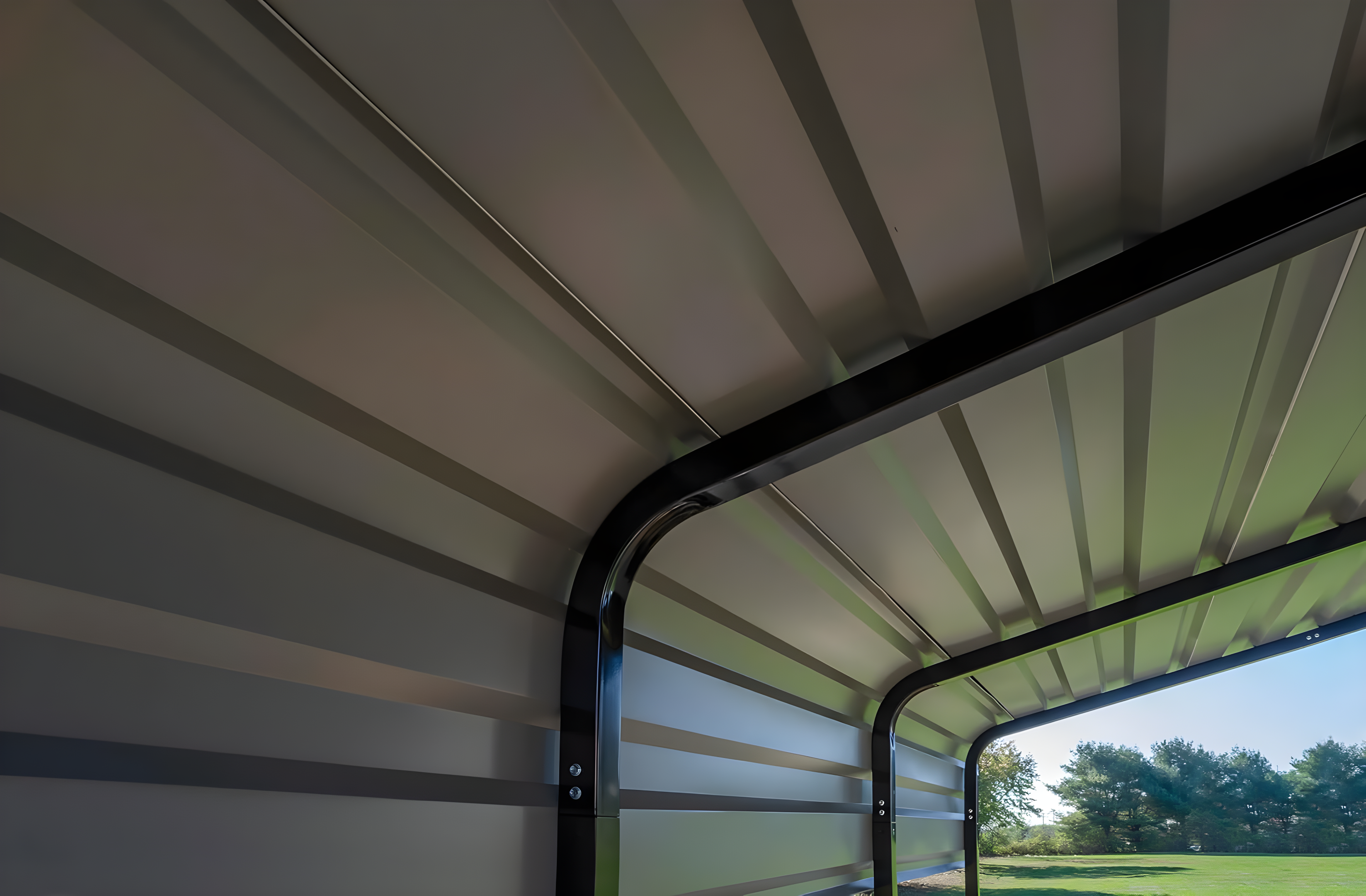 Arrow Steel Carport 10 x 15 x 7 ft. Galvanized Black/Eggshell