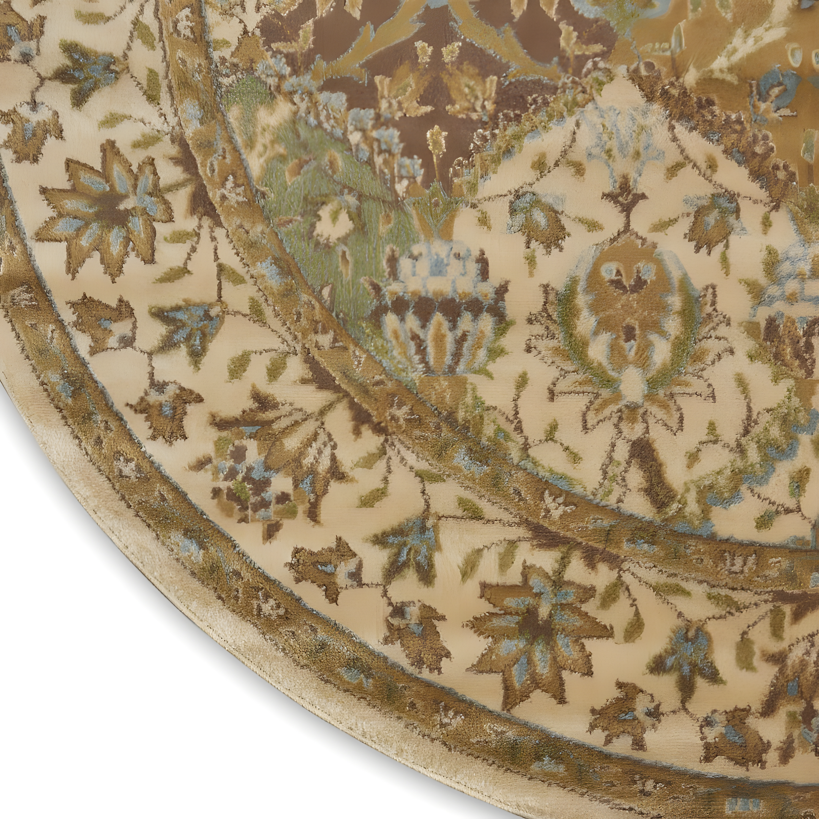 Nourison Modesto MDS04 Indoor Area Rug Beige 7'10" x round