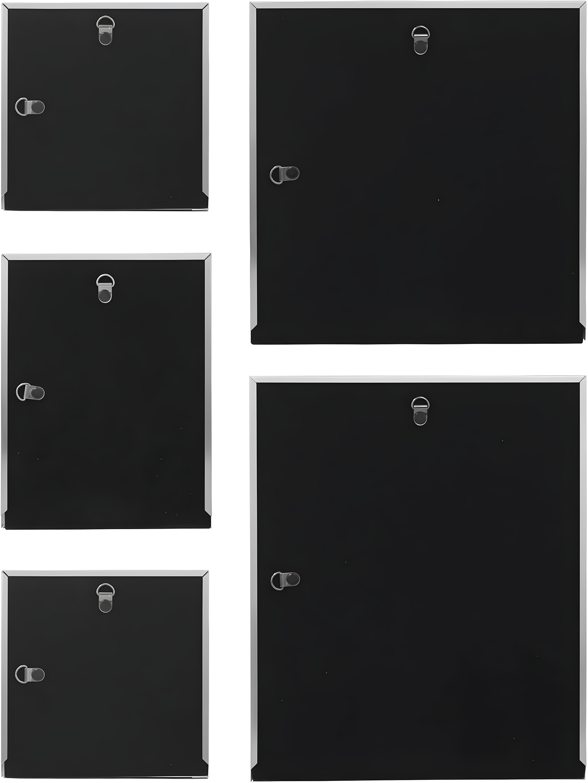 5pc Decorative Stamped Photo Frame Set Silver - Stonebriar Collection