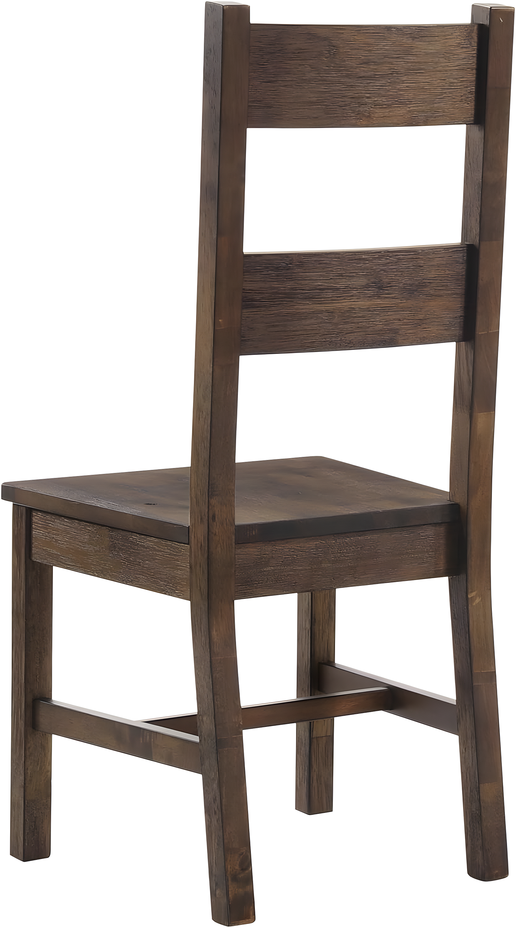 Rustic Golden Brown 9-Piece Dining Set with Ladder-Back Chairs