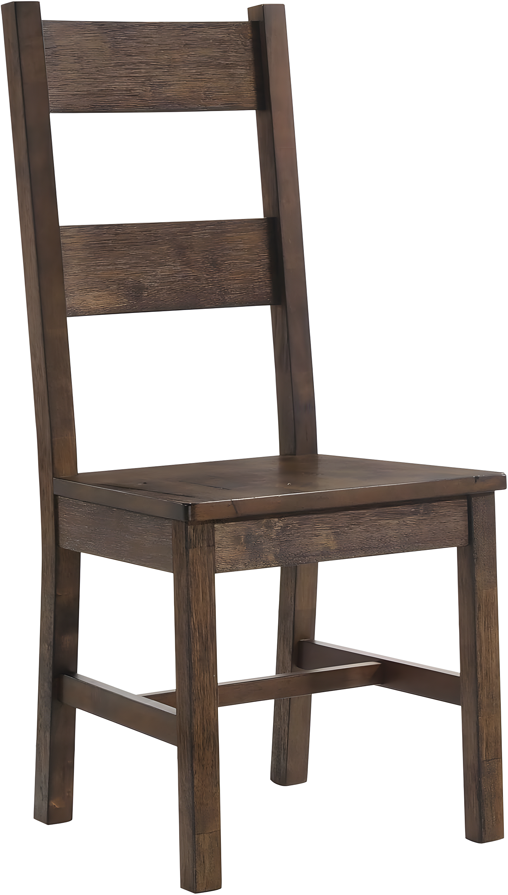 Rustic Golden Brown 9-Piece Dining Set with Ladder-Back Chairs