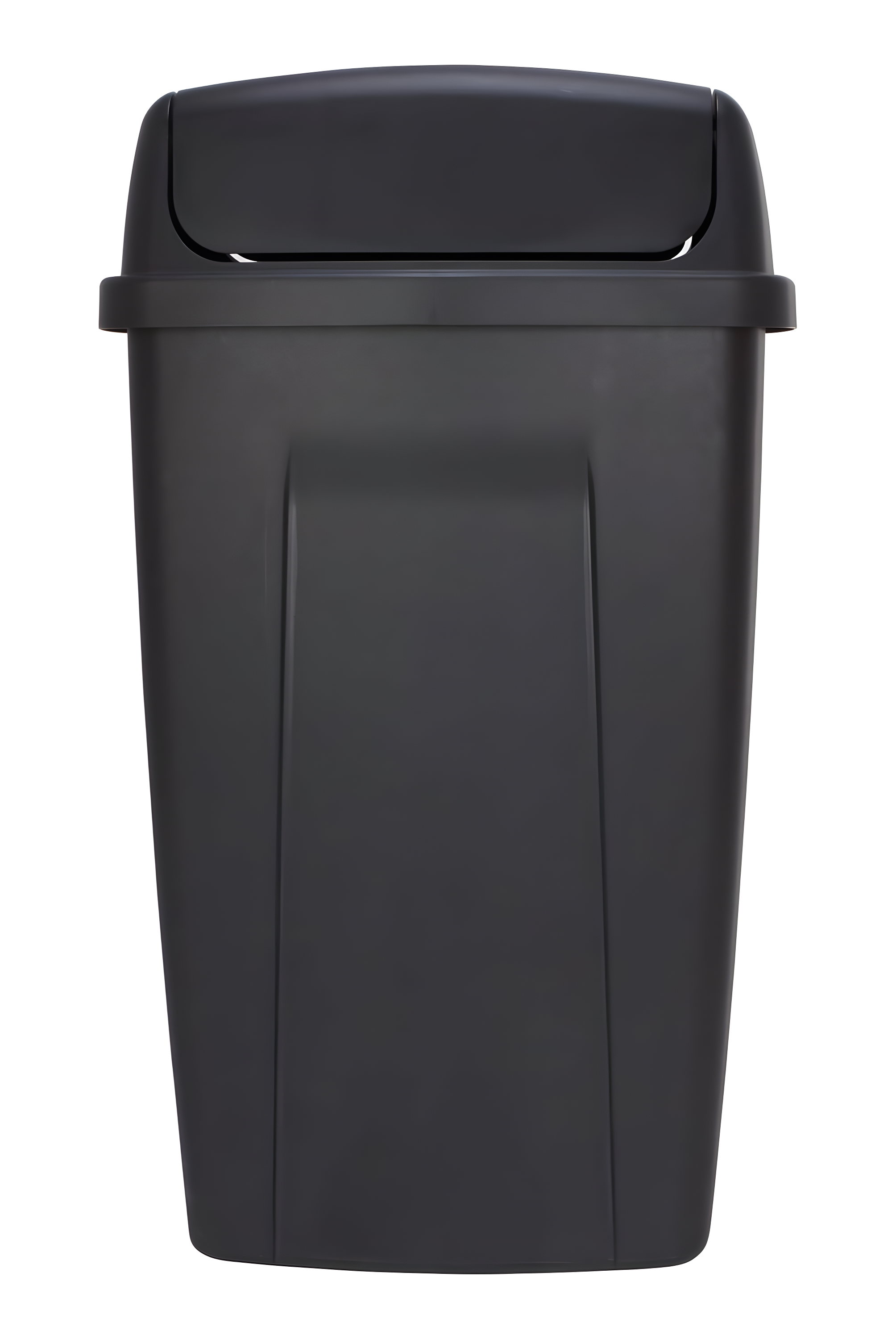 Mainstays 13 Gallon Trash Can, Plastic Swing Top Kitchen Garbage Trash Can, Black
