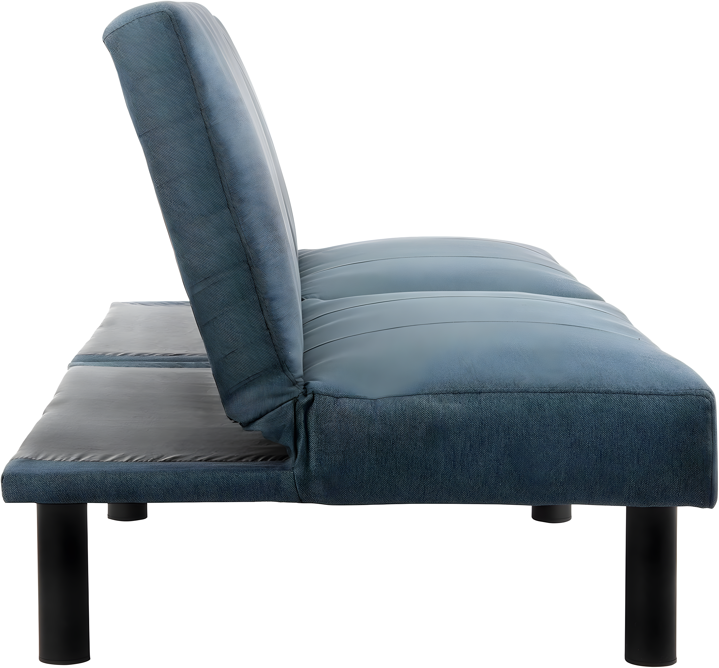 Astoria Foldable Futon Bed - Navy/Black - Safavieh.