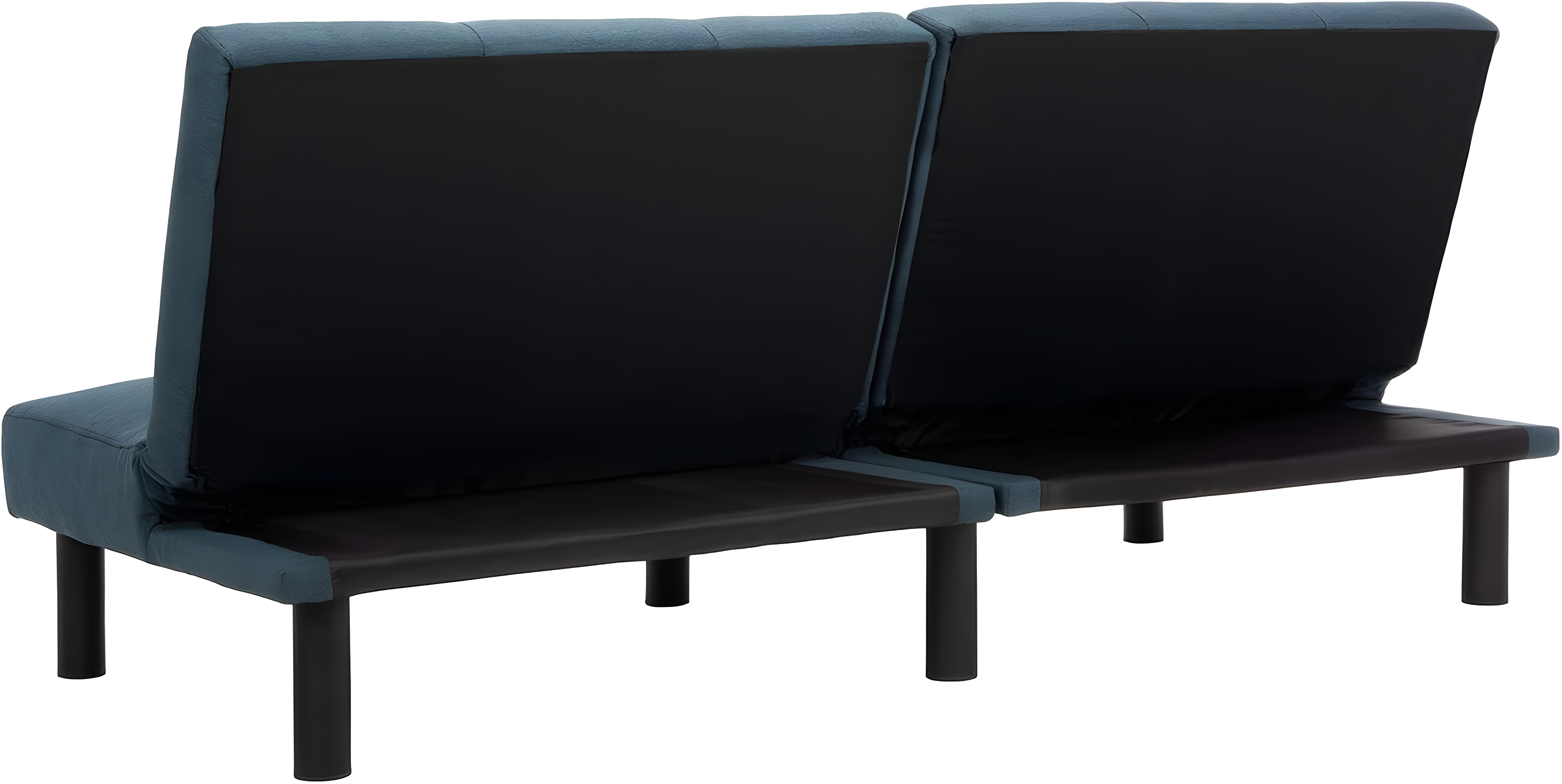 Astoria Foldable Futon Bed - Navy/Black - Safavieh.