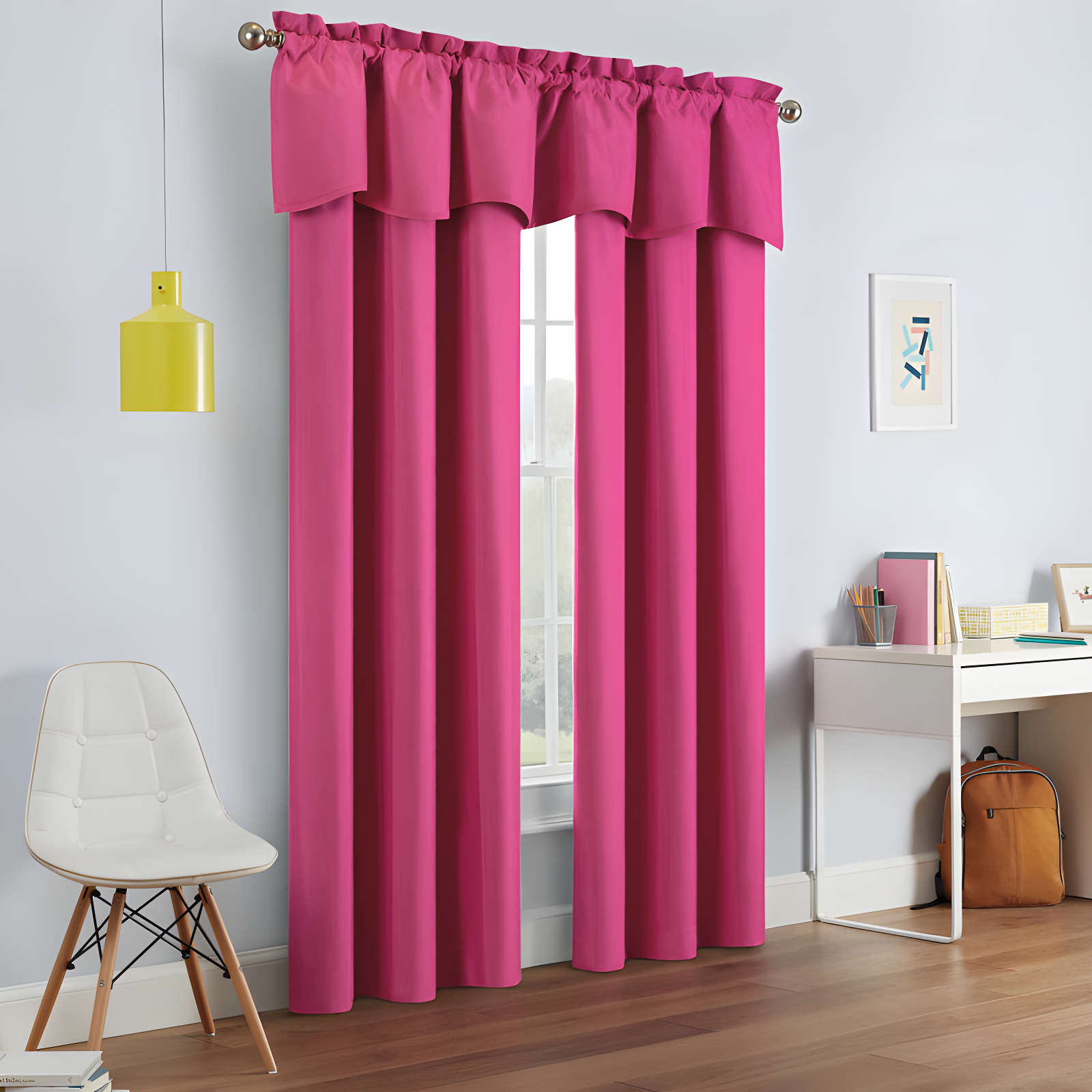 Kendall Scalloped 42'' W Window Valance