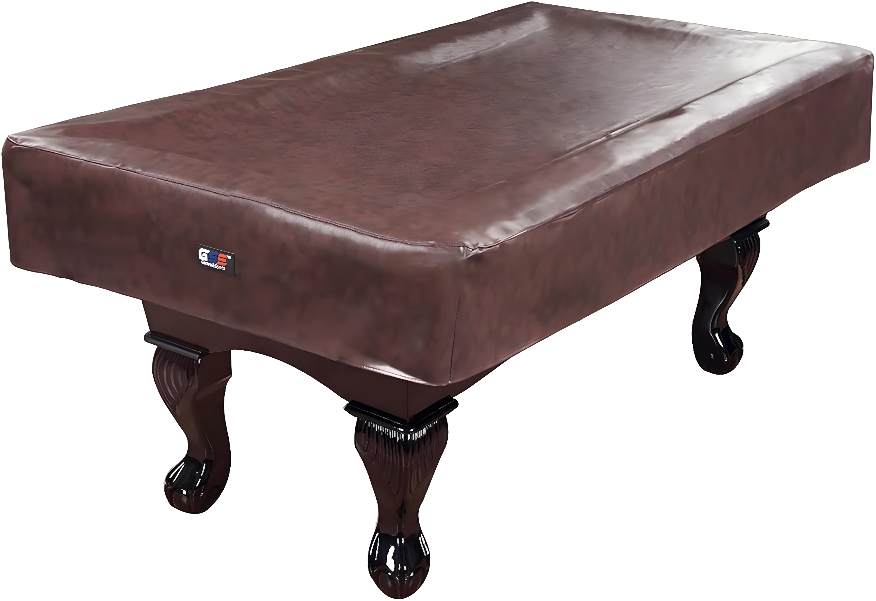 GSE Games & Sports Expert GSE 9' Brown leatheretteette Pool Table Cover, Tearproof Heavy-Duty Billiard Table Cover