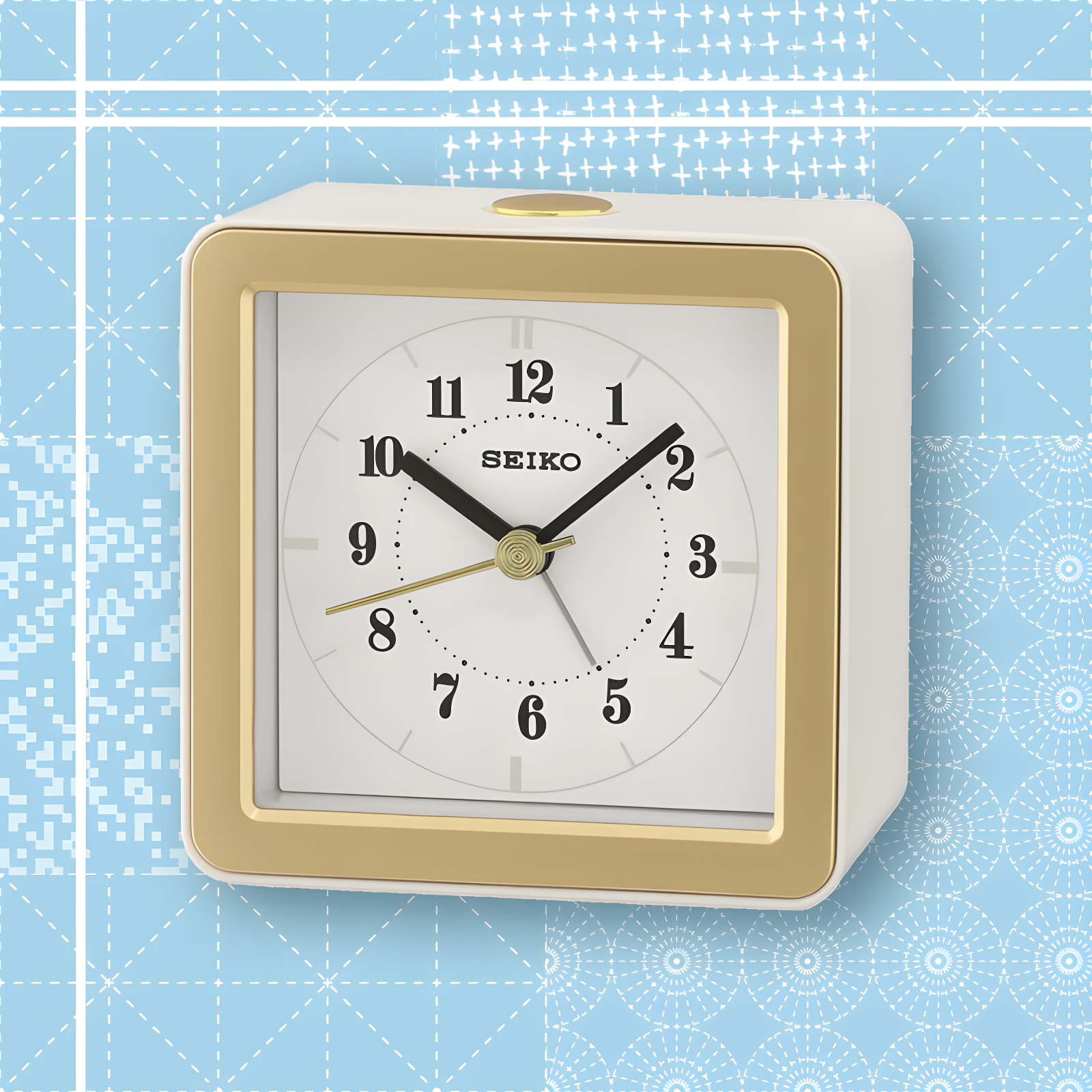 Seiko Gatsby Analog Quartz Alarm Tabletop Clock
