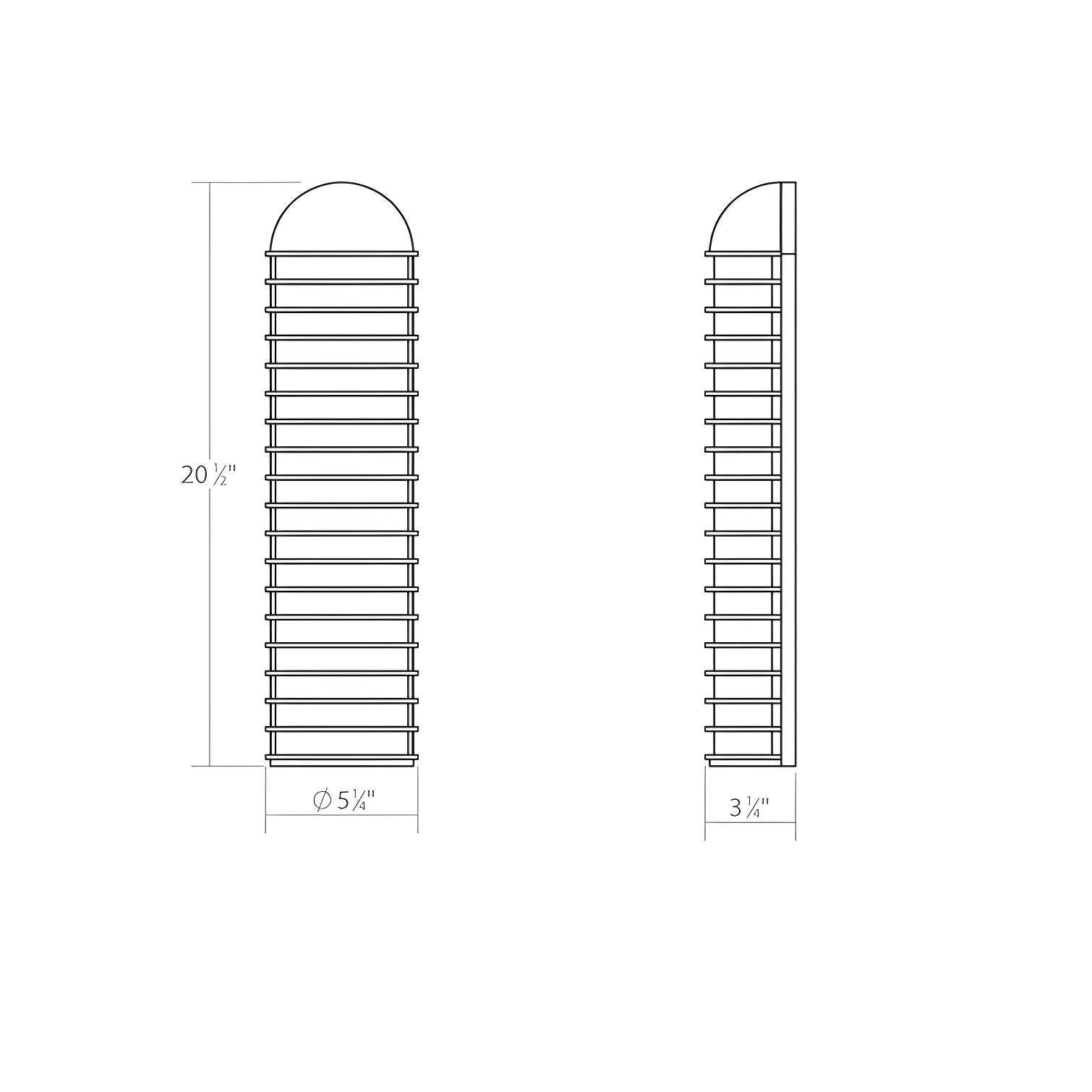 Inside-Out LED Flush Mounted Sconce