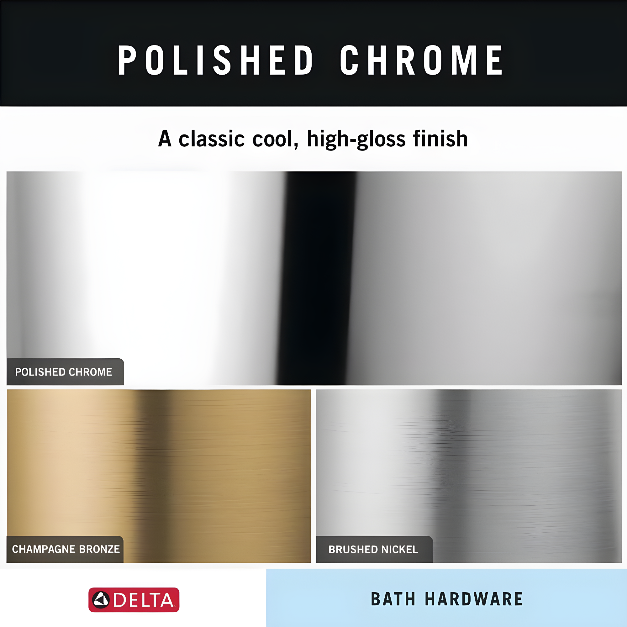 Trinsic Wall Mount Square Open Towel Ring Bath Hardware Accessory