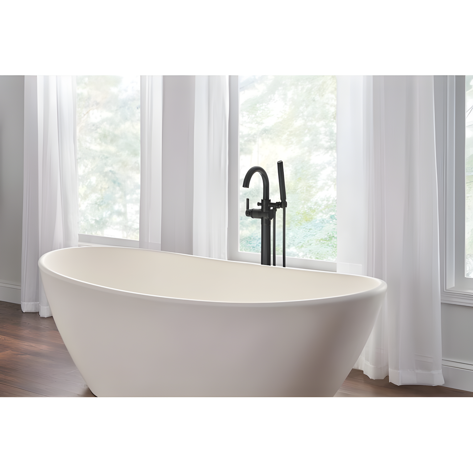 Trinsic Single Handle Floor Mounted Freestanding Tub Filler