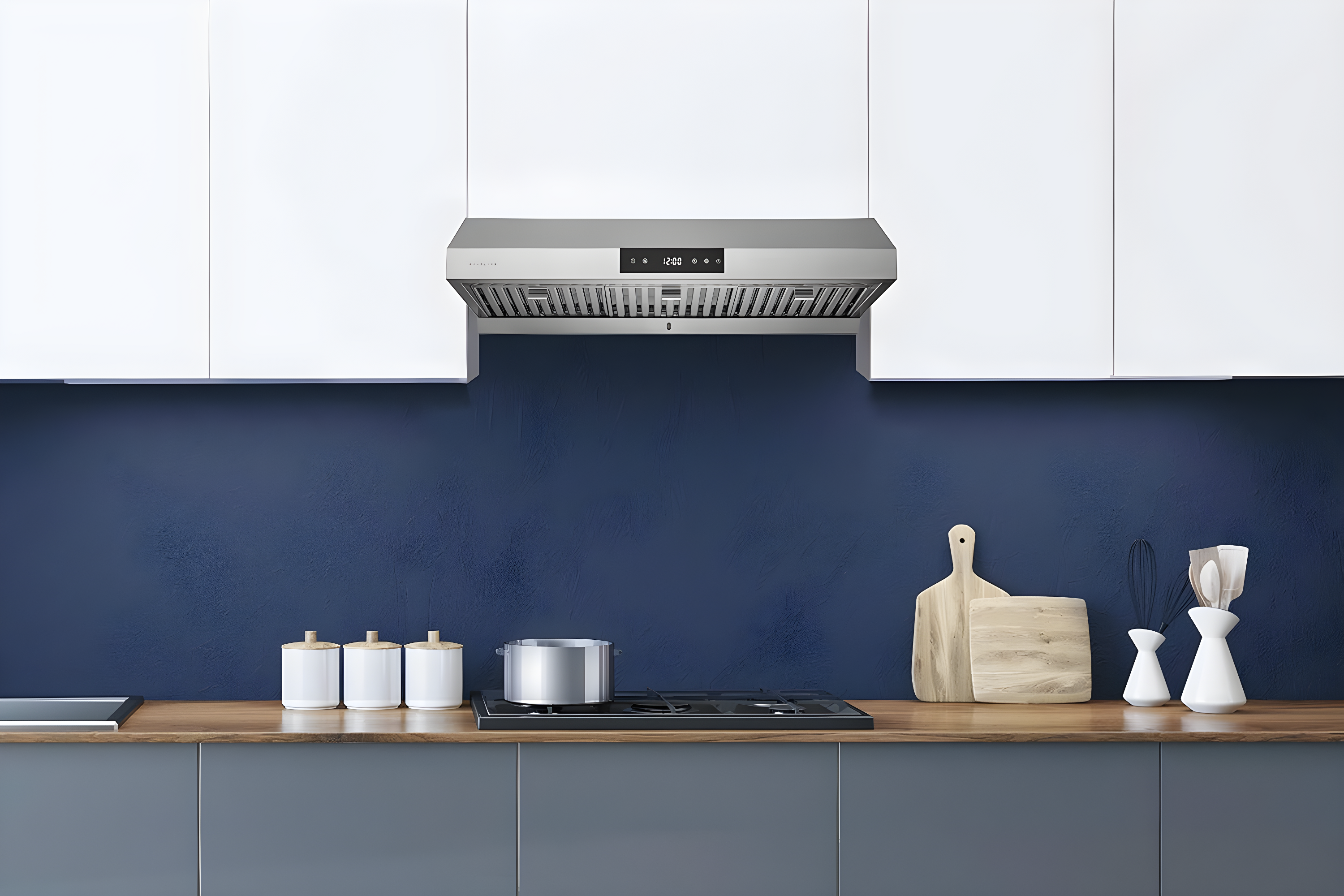 Hauslane Hauslane Range Hood 30 Inch - Under Cabinet Range Hood 30" Stainless Steel Kitchen Hood, Vent Hood 30 Inches, Stove Vent Hood for Kitchen, Vent Hoods 30 Inch with LED - Chef Series PS18 XJ-TLKX-SFBU