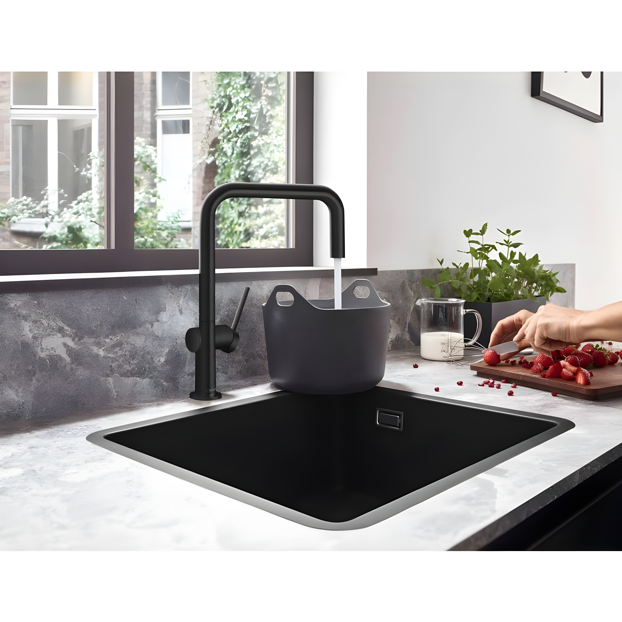 hansgrohe Talis N Kitchen Faucet, U-Style 1-Spray, 1.75 GPM