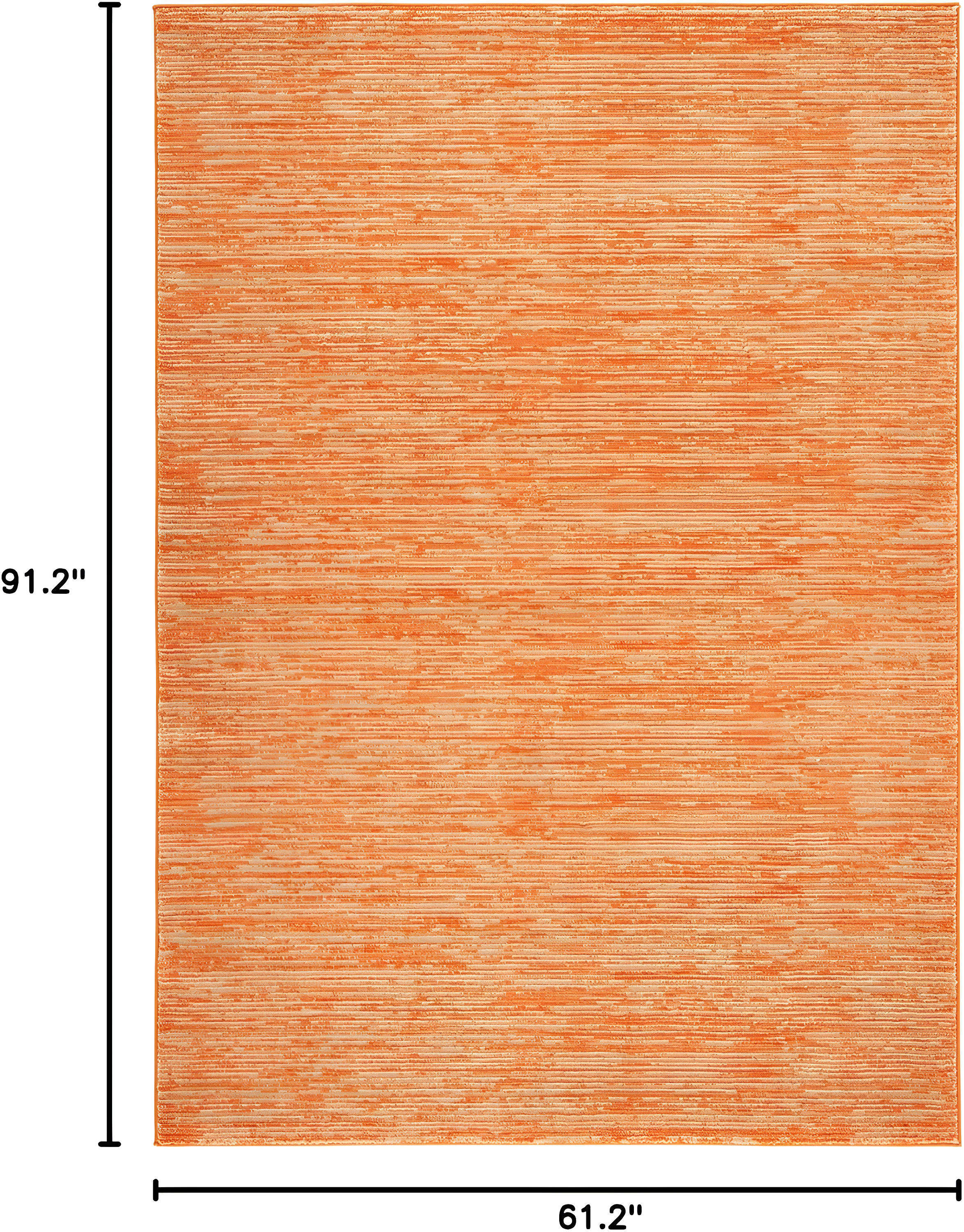 SAFAVIEH Vision Adrasteia Overdyed Solid Area Rug, 5'1" x 7'6", Orange