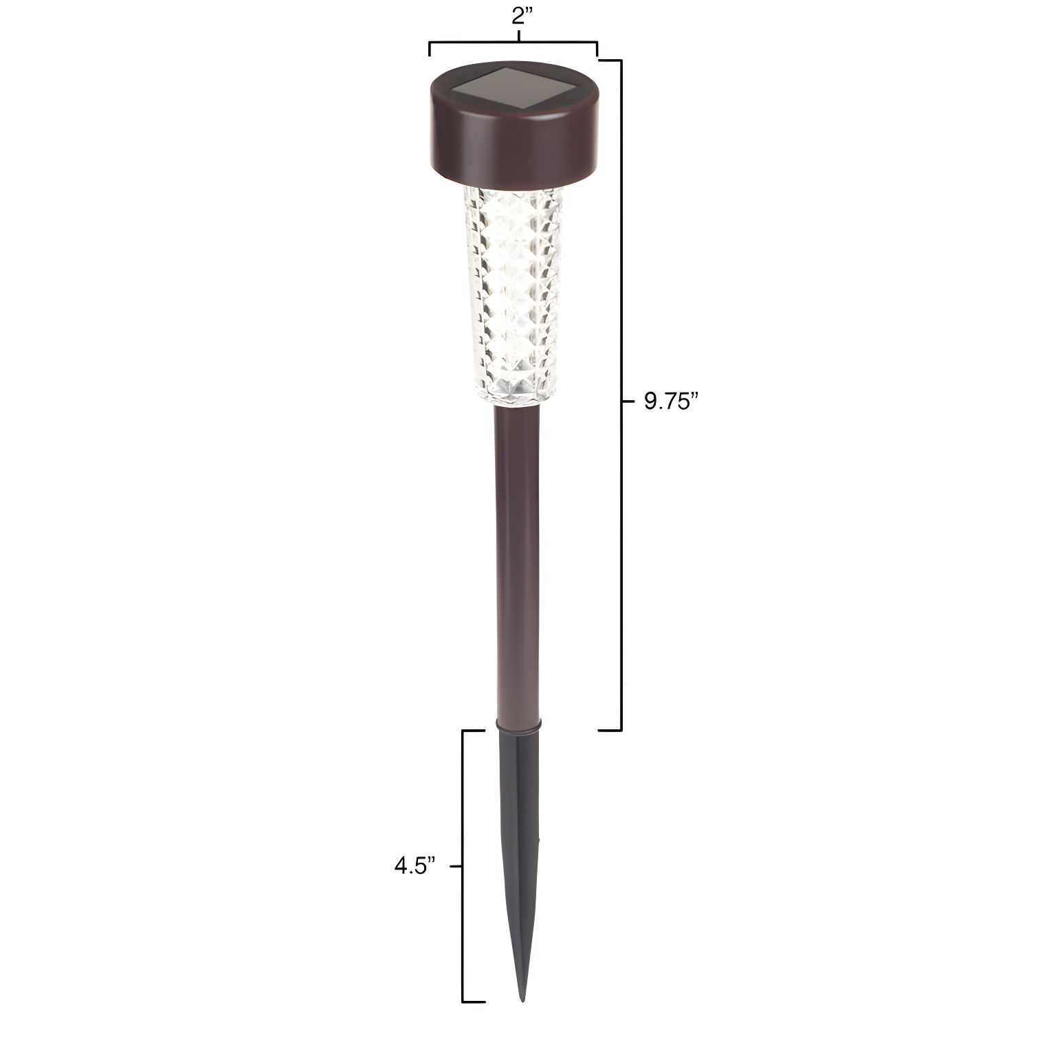 Pure Garden Solar Lights Outdoor Waterproof Garden Lights - 6-Pack LED Outdoor Lights - Cold White Solar Pathway Lights - Outdoor Solar Lights for Yard, Driveway, or Landscape Lighting by Pure Garden (Set of 6)