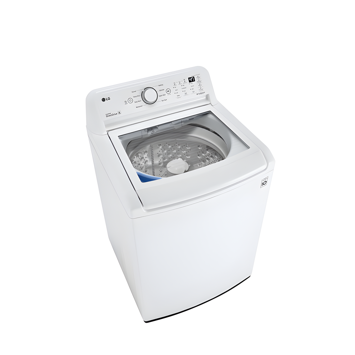 LG 4.3 cu. ft. Ultra Large Capacity Top Load Washer with 4-Way Agitator & TurboDrum Technology, White