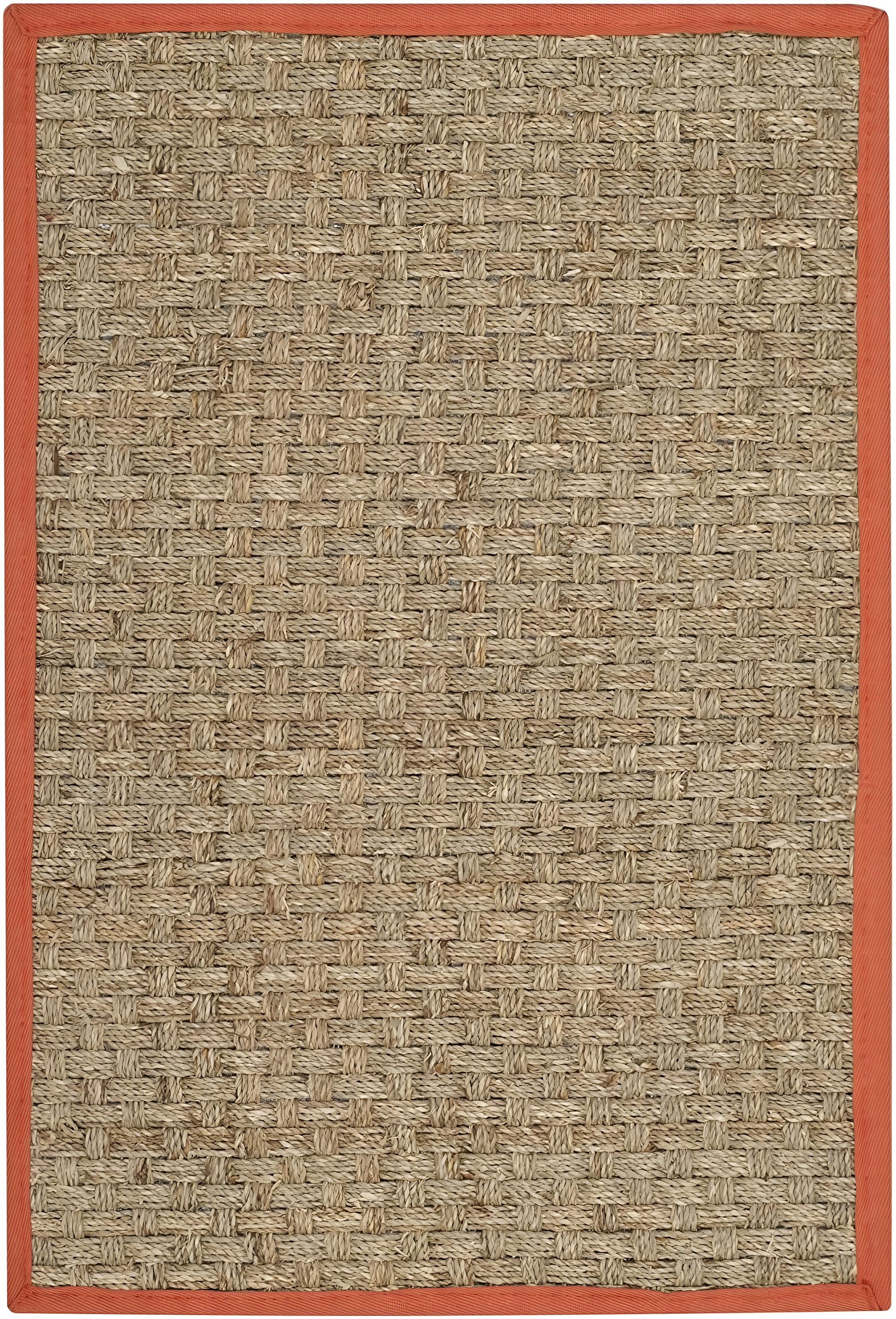 Natural Fiber NF114 Power Loomed Indoor Accent Rug - Natural/Rust - 2'x3' - Safavieh.