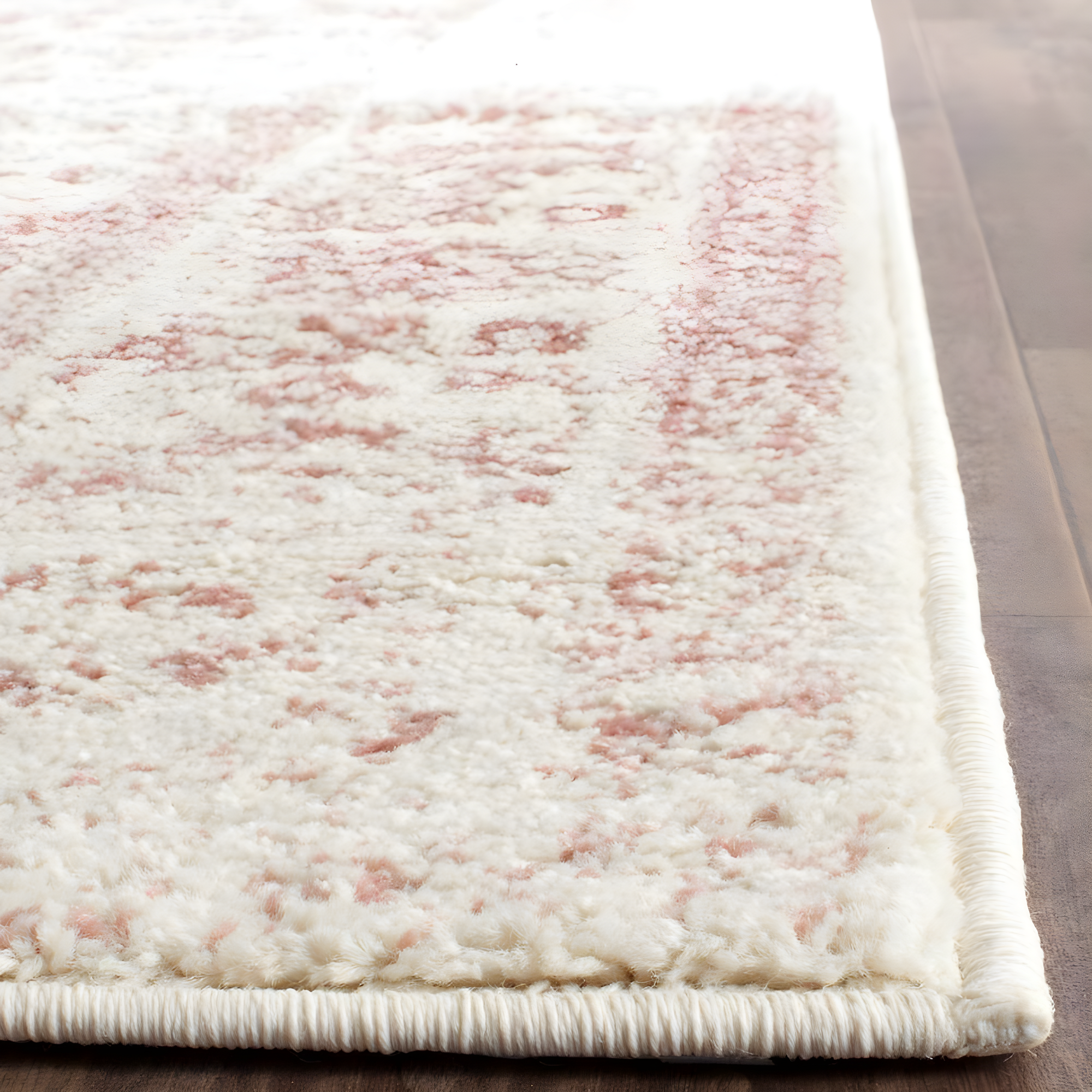 Adirondack ADR109 Machine Made Indoor Area Rug - Ivory/Rose - 6'x6' - Safavieh