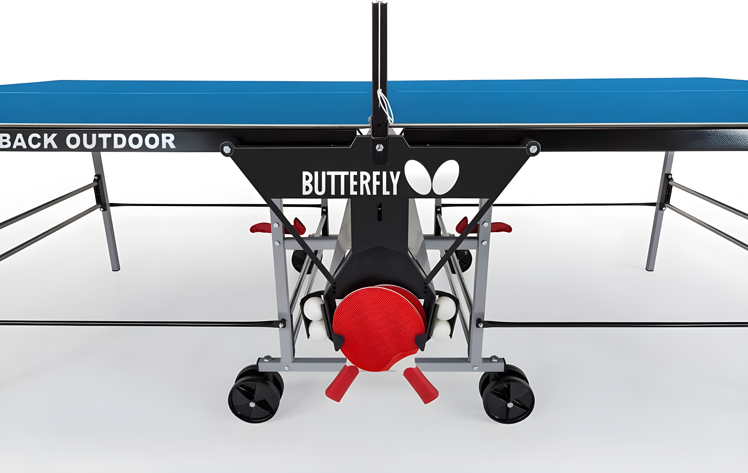 Butterfly Butterfly Indoor/Outdoor Playback Rollaway Foldable Table Tennis Table (6mm Thick)