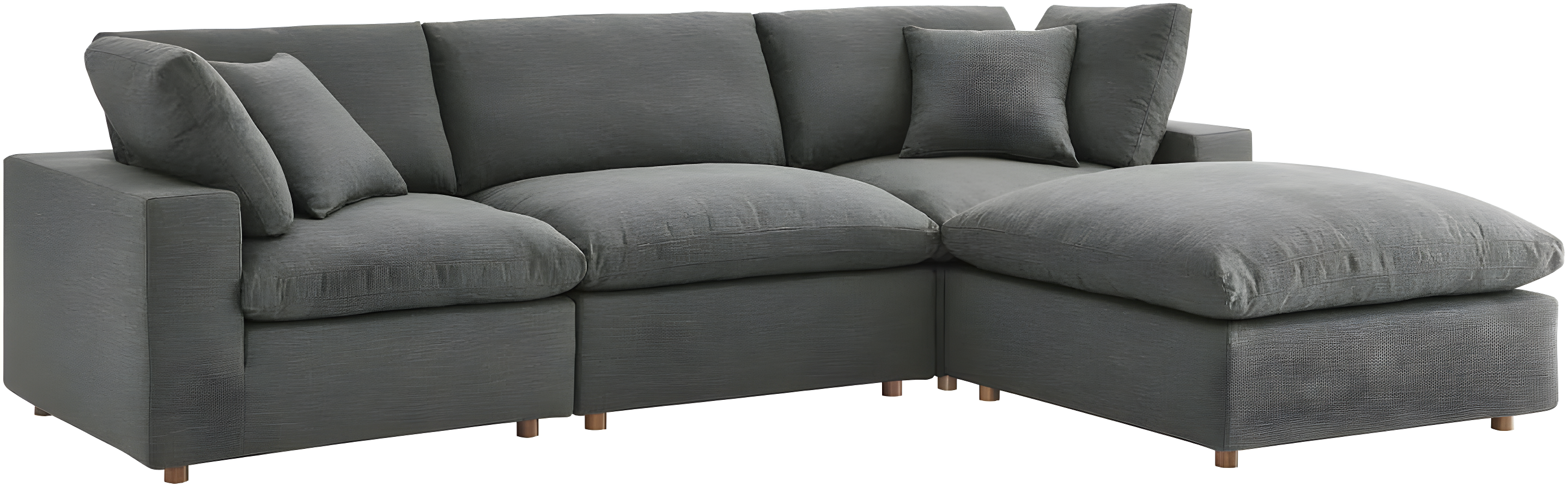 Modway Copper Grove Hrazdan Down-filled 4-piece Sectional Sofa Set