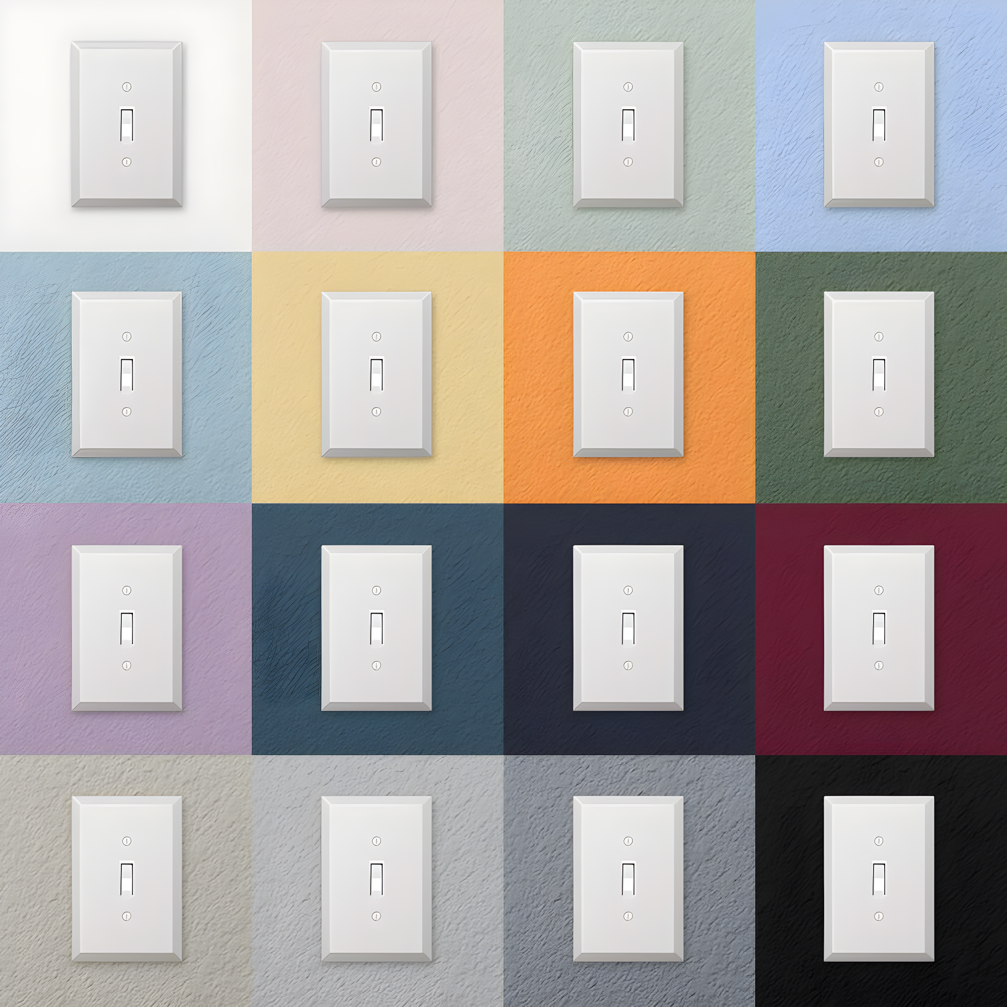 Amerelle 463RRRW Oversized Wallplate, 3 Rocker, Steel, White, 1-Pack