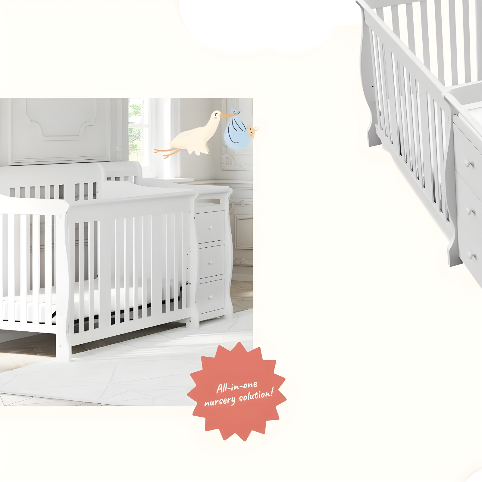 Portofino 5-in-1 Convertible Crib and Changer
