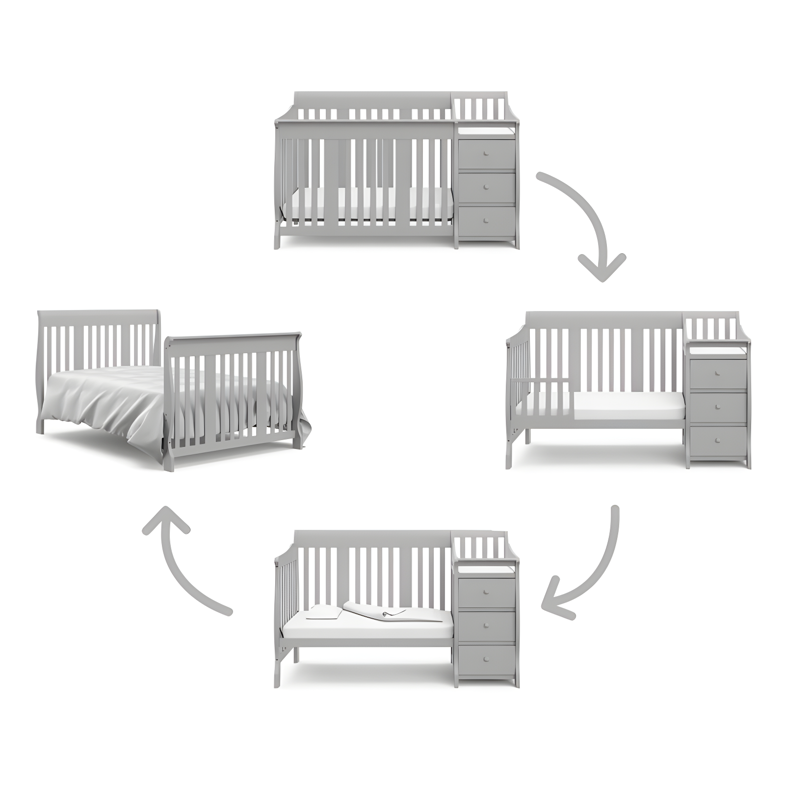 Portofino 5-in-1 Convertible Crib and Changer