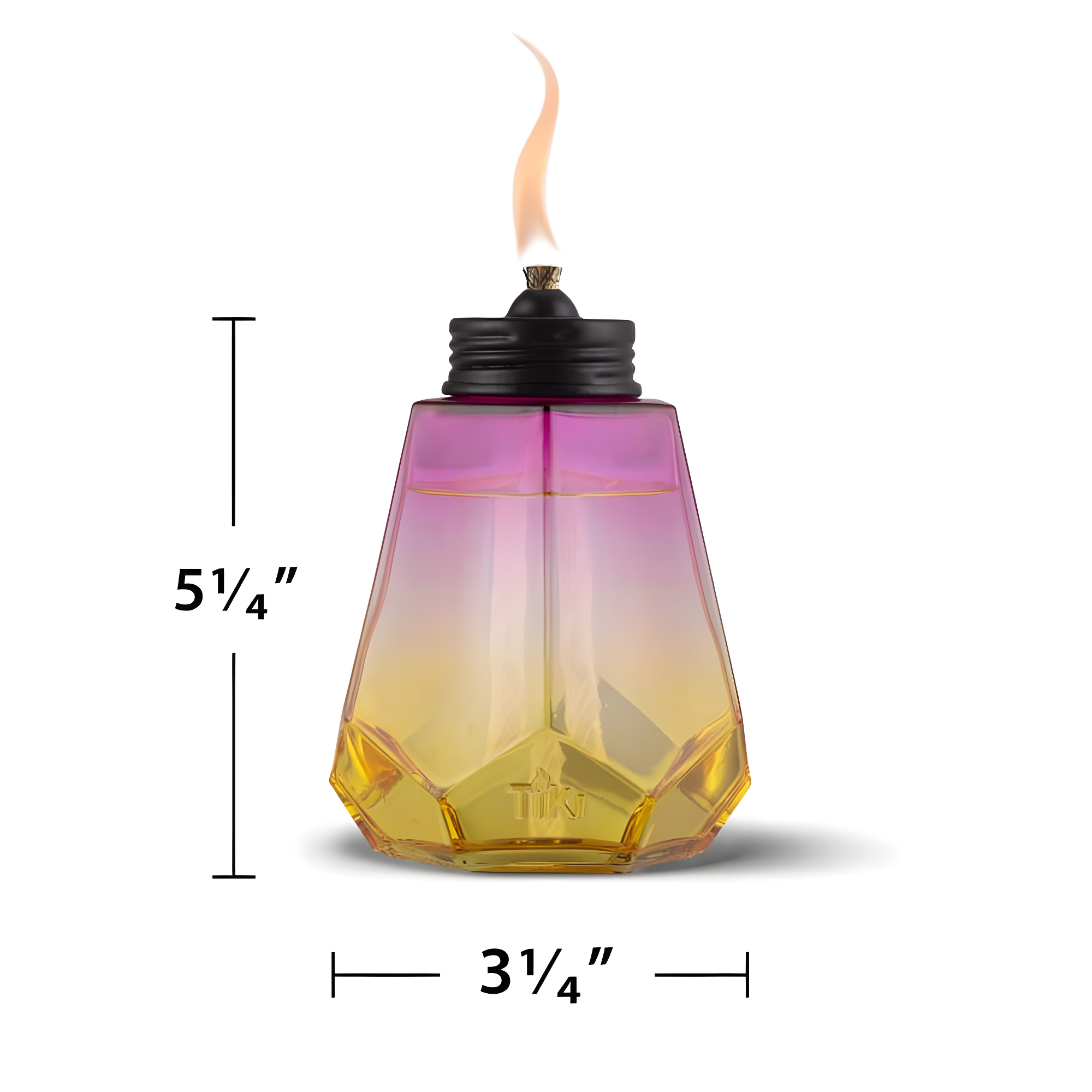 TIKI Brand TIKI® Brand 5.25 Inch Table Torch Ombre Royal (Set of 3)