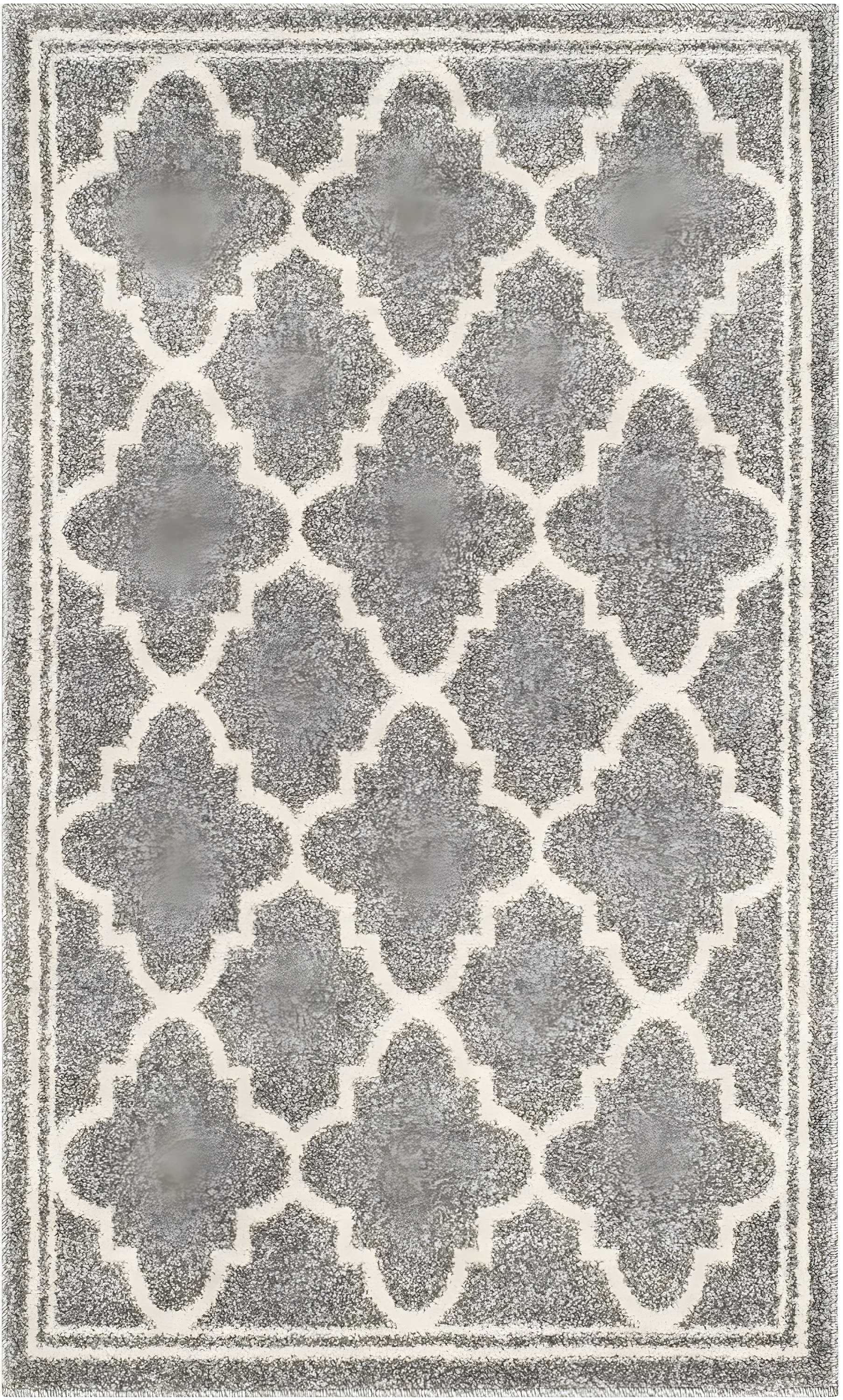 SAFAVIEH Amherst Trina Geometric Area Rug, Dark Grey/Beige, 5'3" x 8'