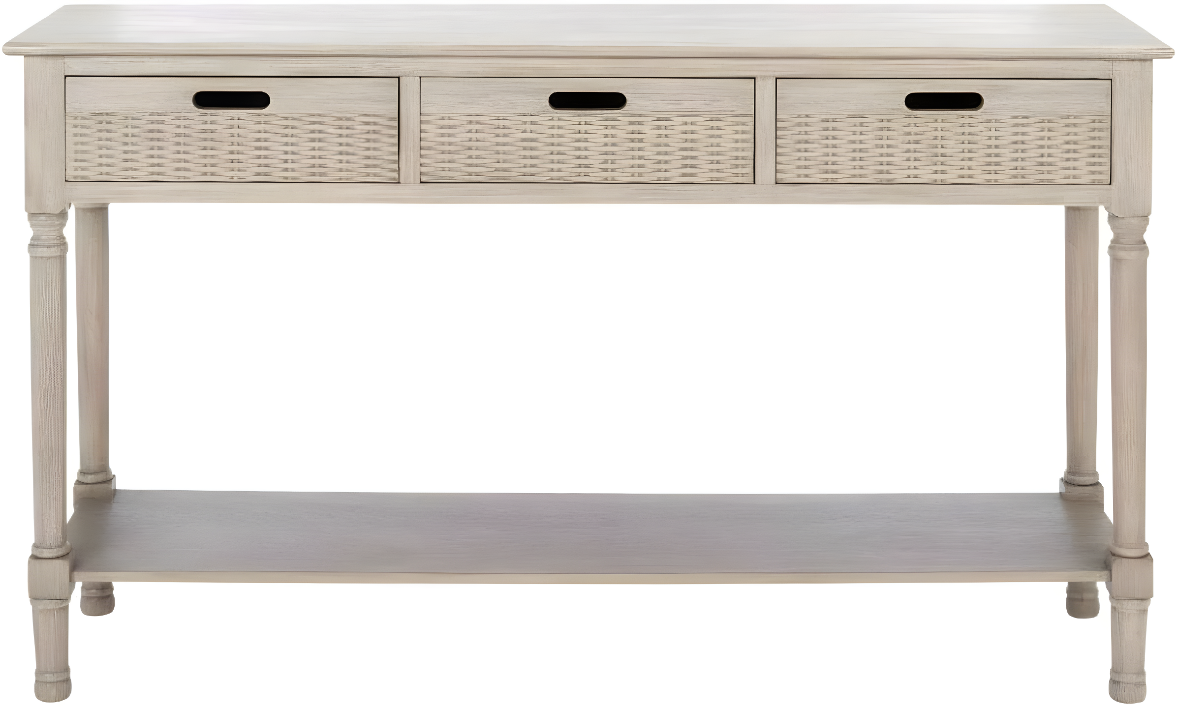 Landers 3 Drawer Console Table - Greige - Safavieh