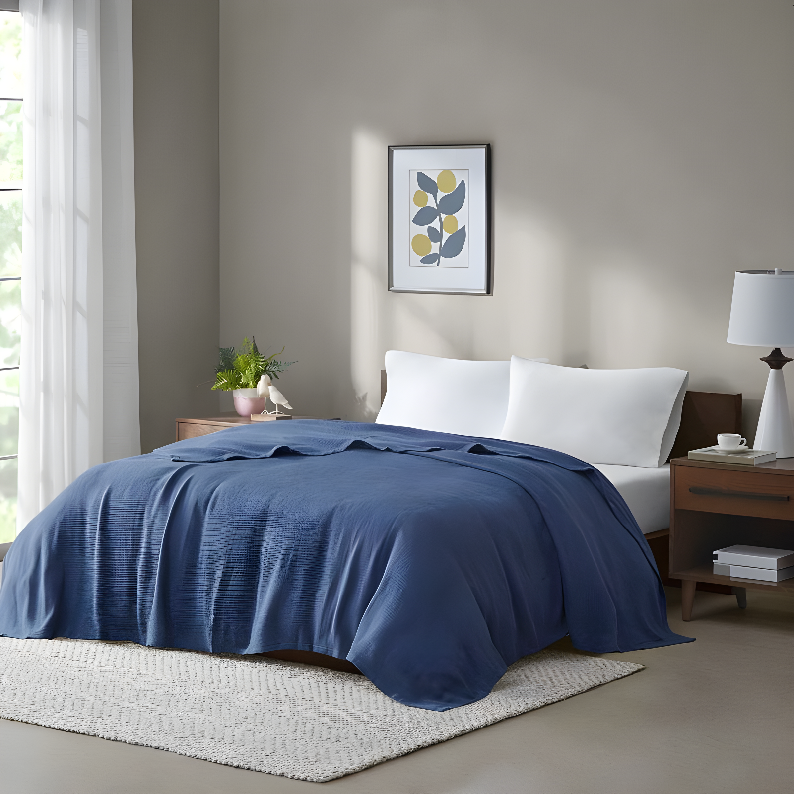 Freshspun Basketweave Cotton Blanket