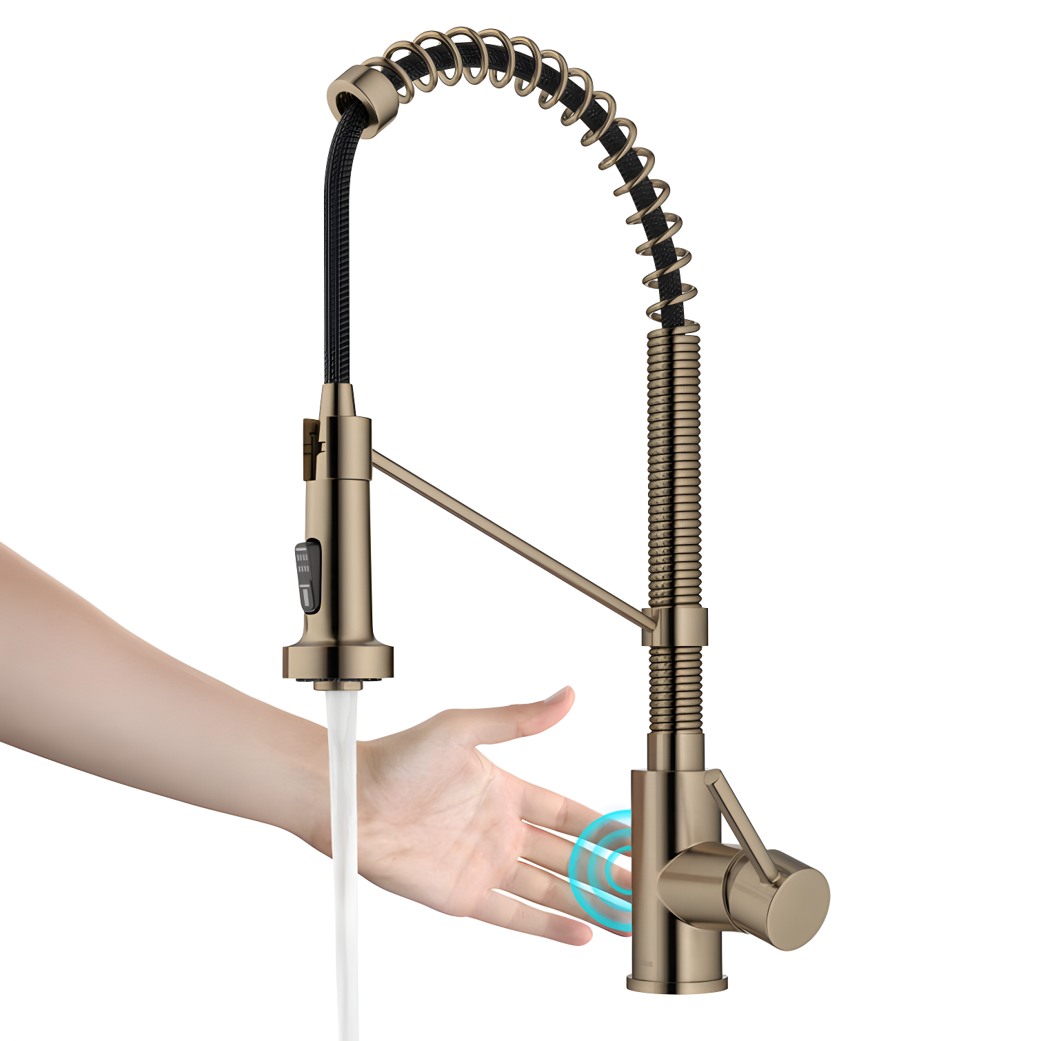 Kraus Bolden Touchless Sensor Commercial Style 2-Function Single Handle Pull-Down Kitchen Faucet