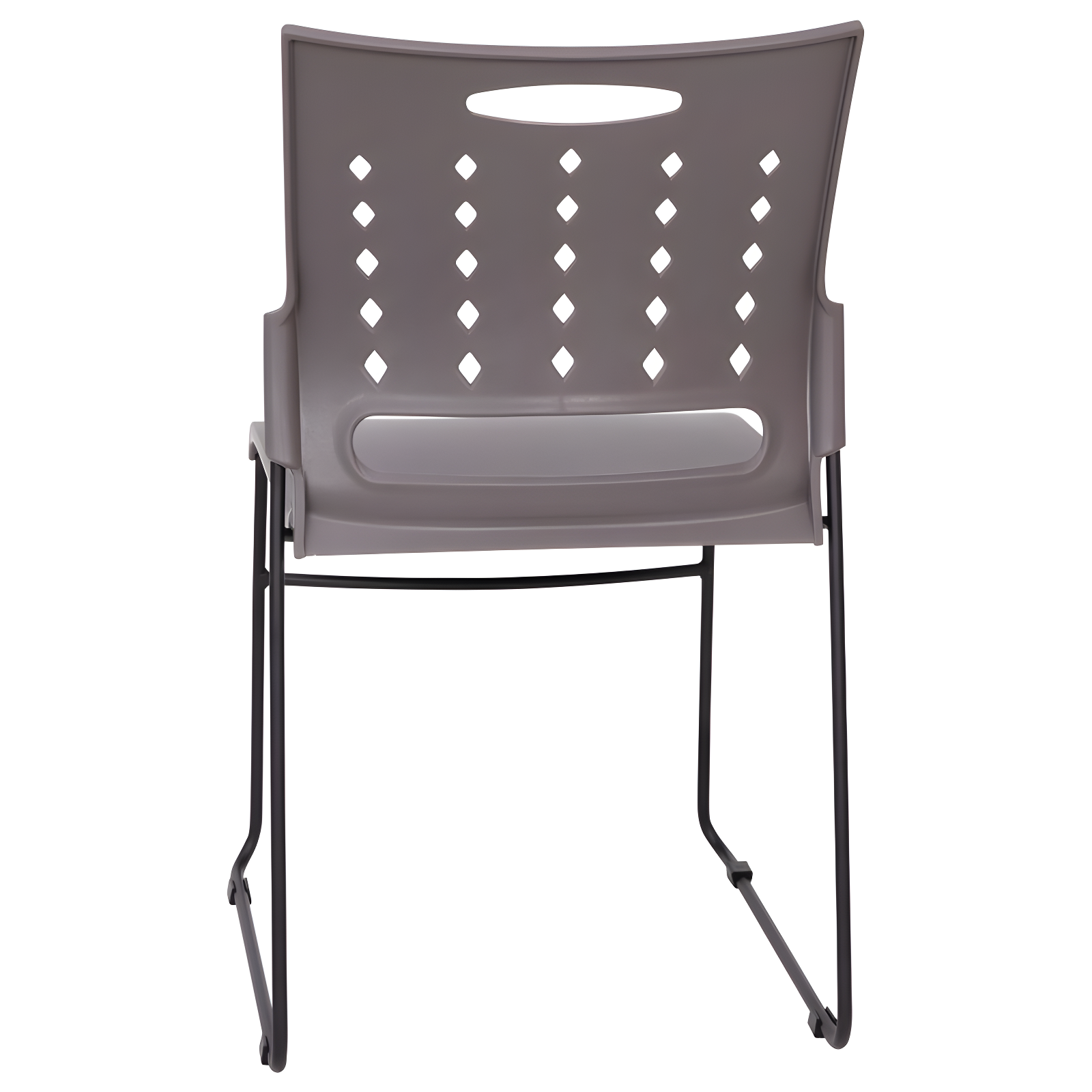 Flash Furniture 881 lb. Capacity Sled Base Stack Chair with Carry Handle and Air-Vent Back