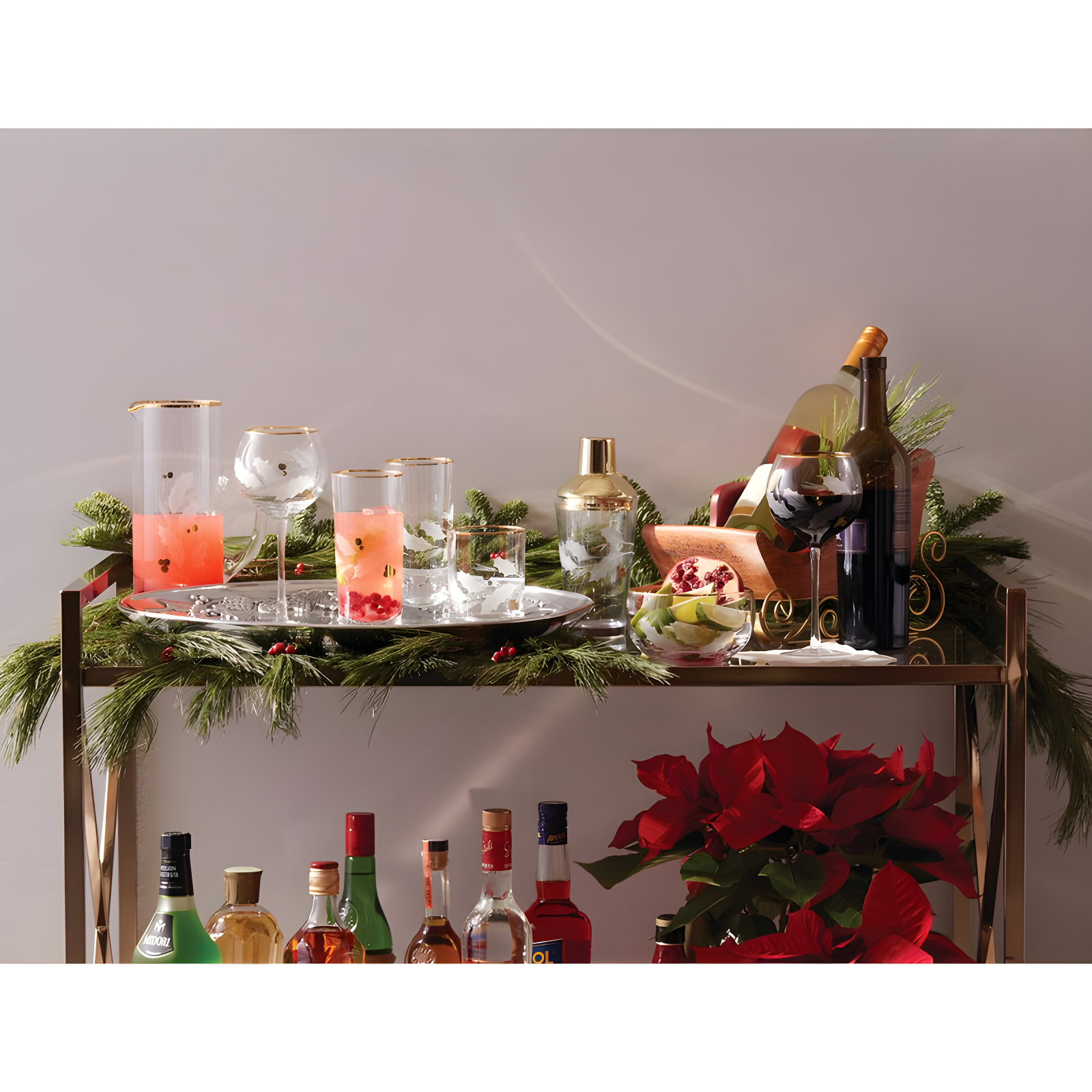 Lenox Holiday Gold 4-Piece Glassware Set