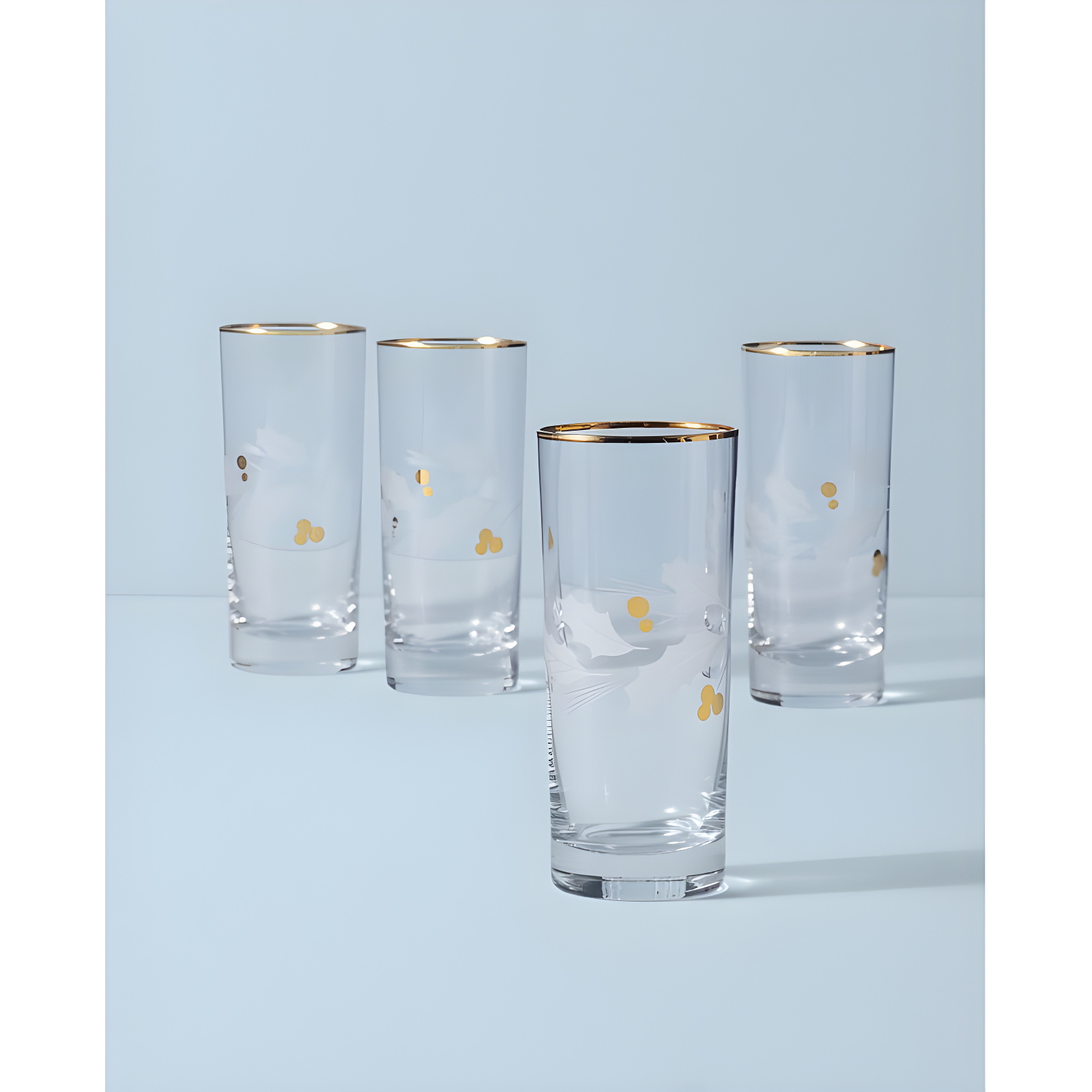 Lenox Holiday Gold 4-Piece Glassware Set