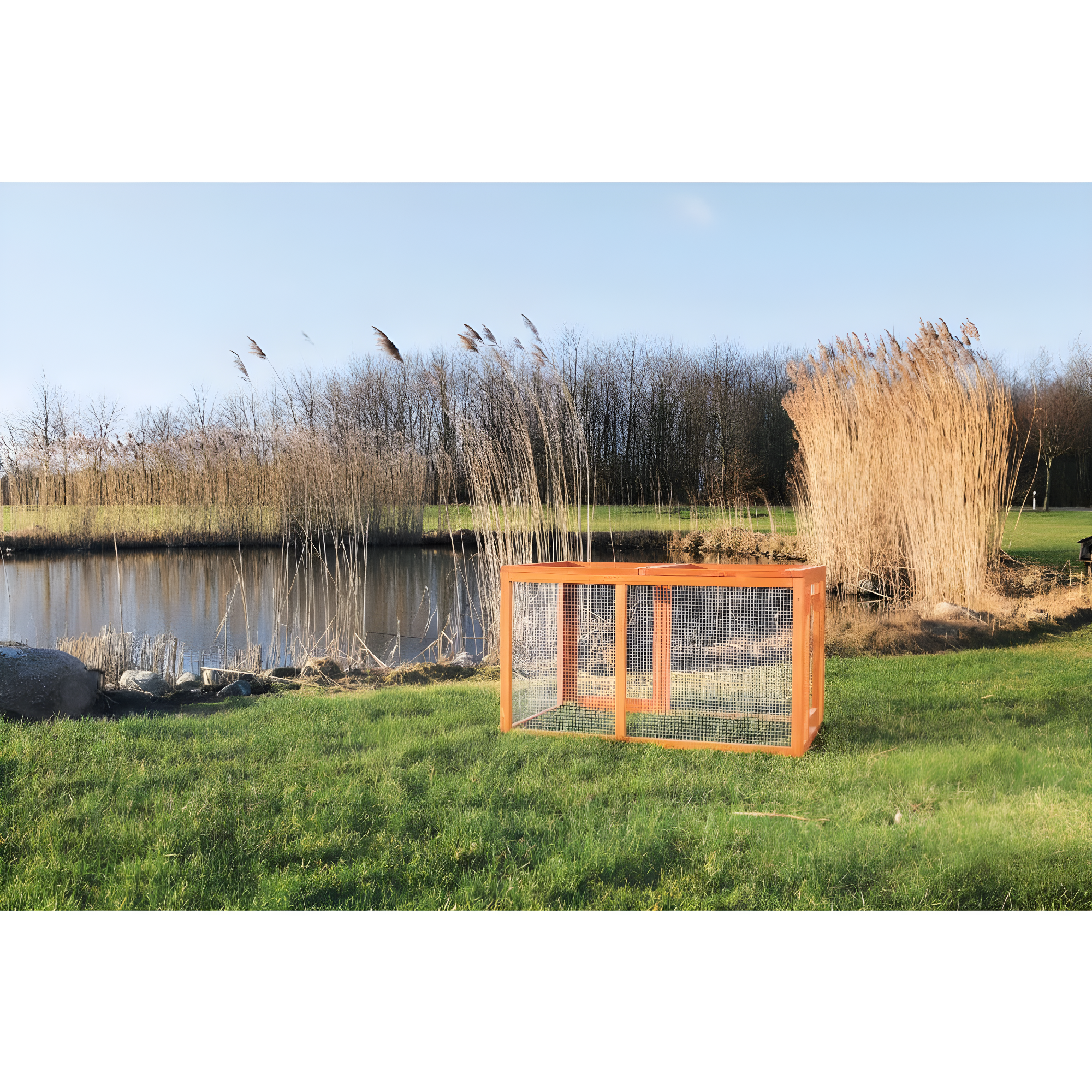 TRIXIE TRIXIE Chicken Outdoor Run with Covered Top, Extension for TRIXIE Chicken Coops