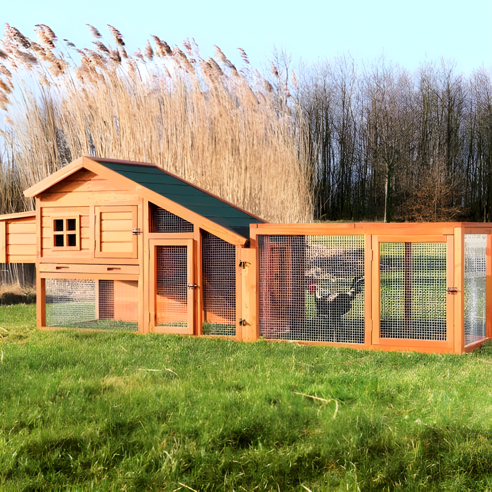 TRIXIE TRIXIE Chicken Outdoor Run with Covered Top, Extension for TRIXIE Chicken Coops