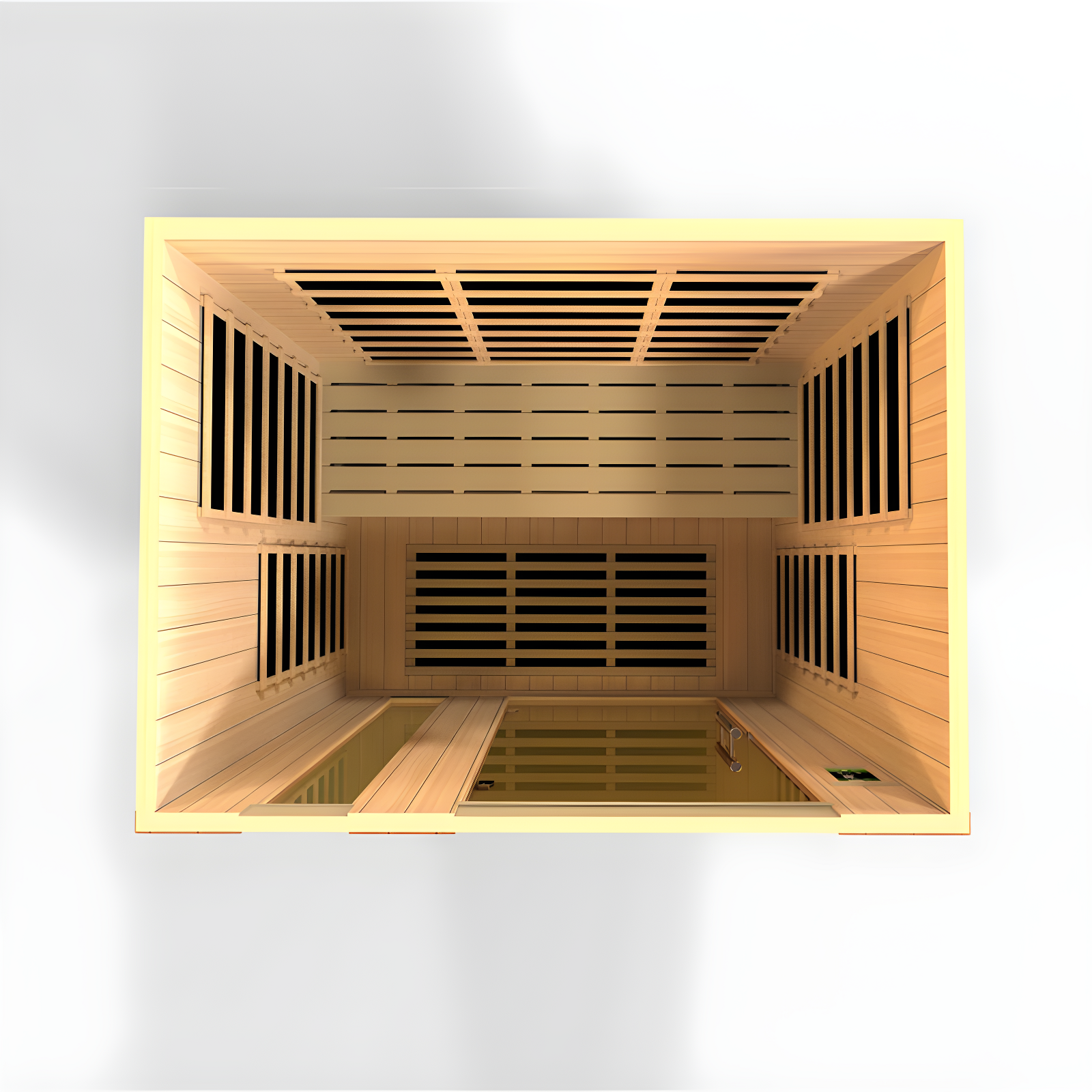 Dynamic Infrared Dynamic Infrared Lugano 3 - Person Bluetooth Compatible FAR Infrared Sauna with Remote Control in Hemlock
