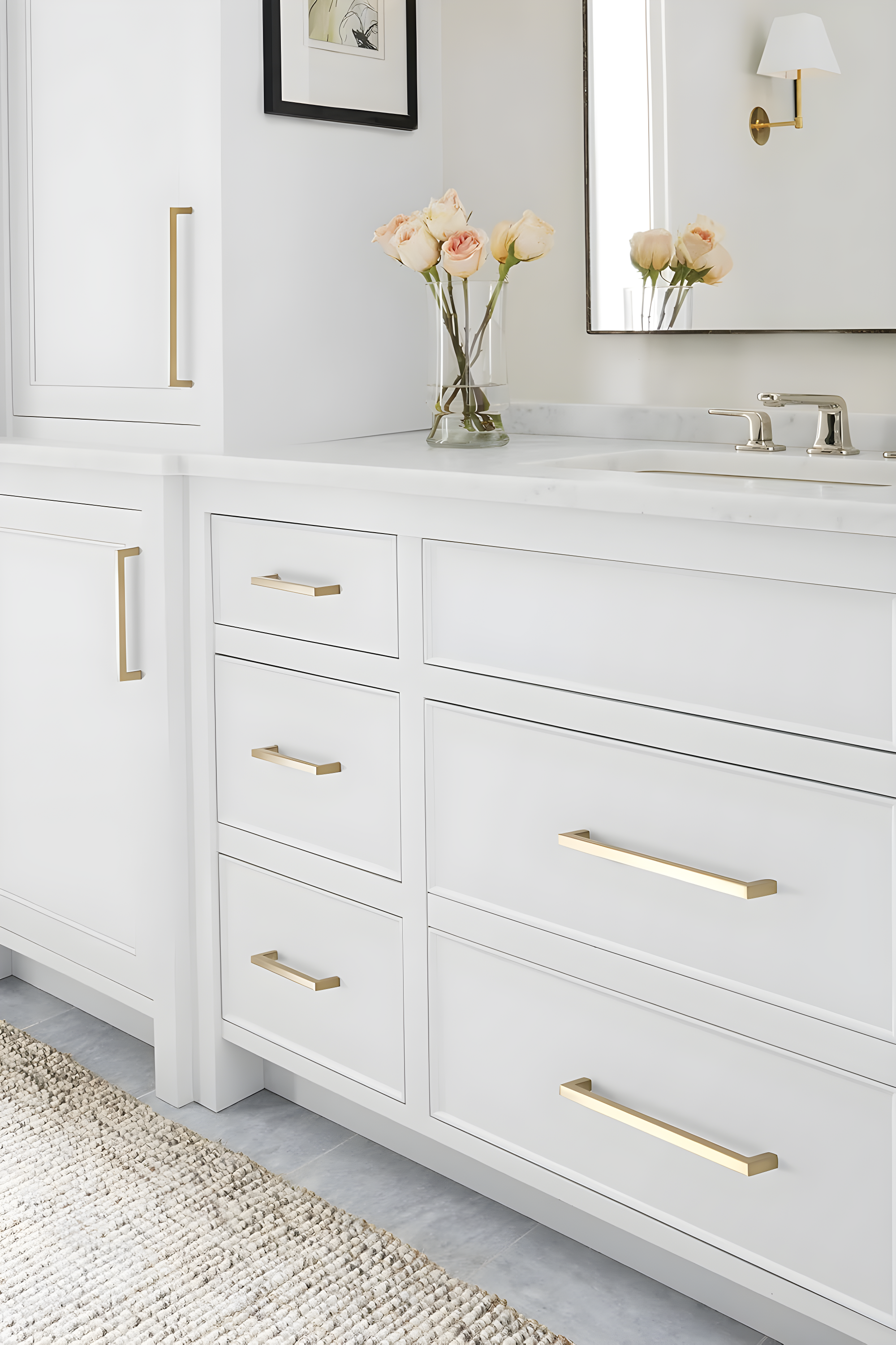 Amerock Monument 6-5/16 inch (160mm) Center-to-Center Golden Champagne Cabinet Pull