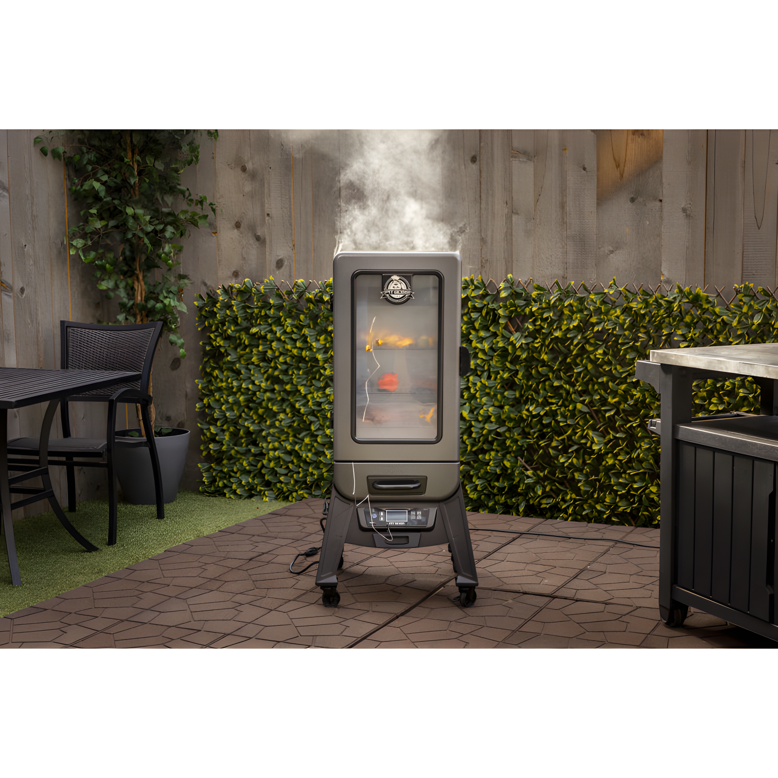 Pit Boss Pit Boss 3-Series Electric Vertical Smoker, Silver Hammertone